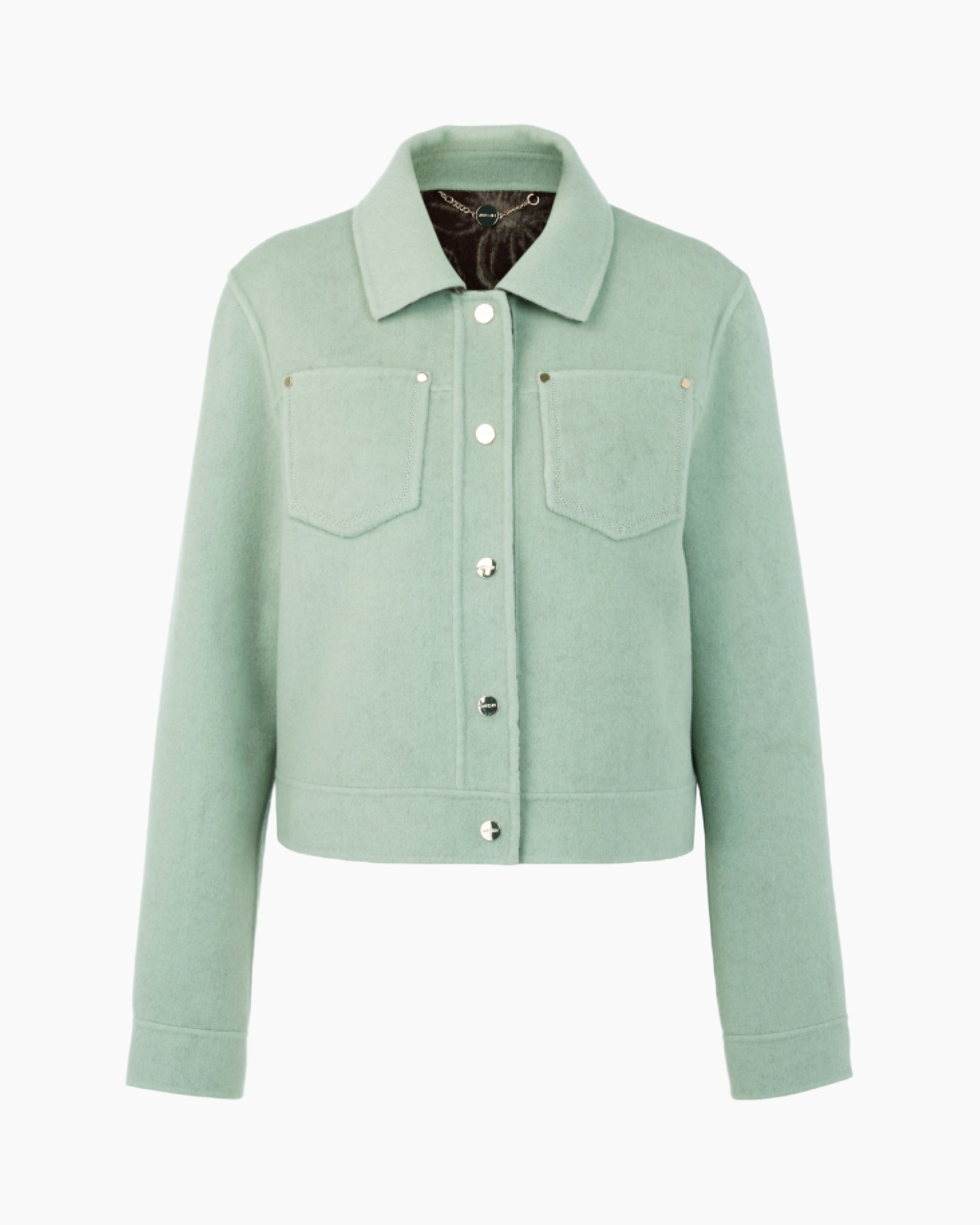 jacket, coat, cotton, pocketed, mint green