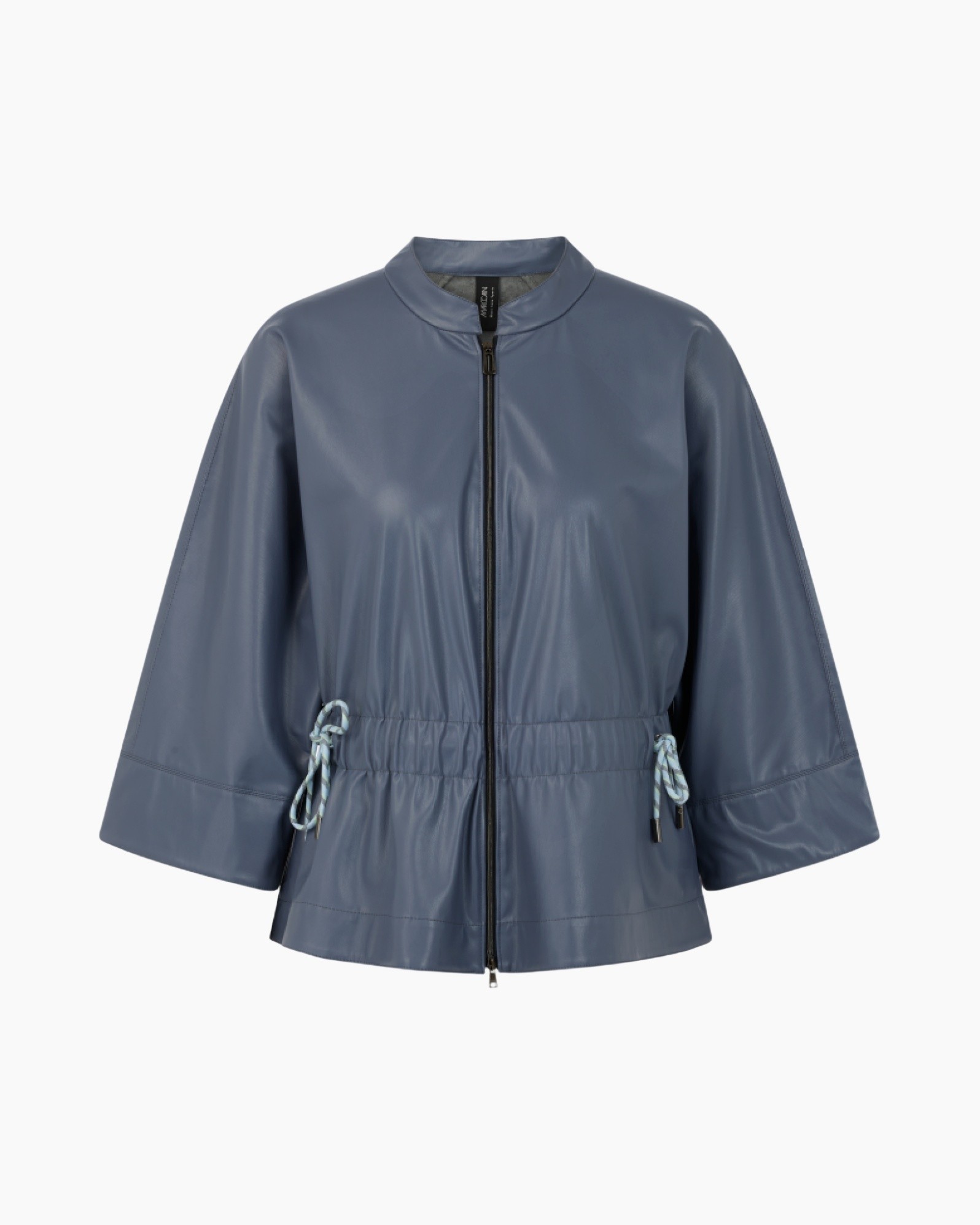 jacket, windbreaker, blue, drawstring, zip