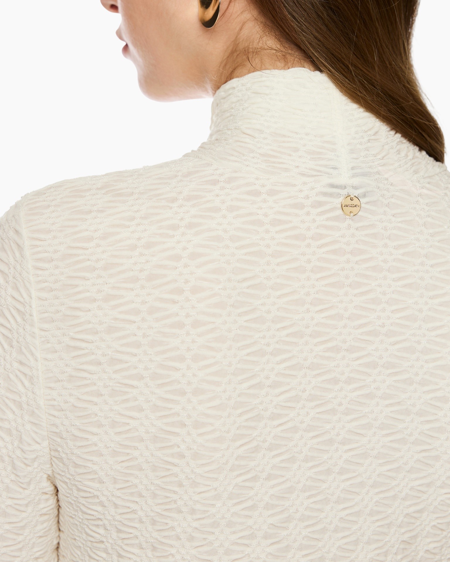 lace, turtleneck, beige, knit, button