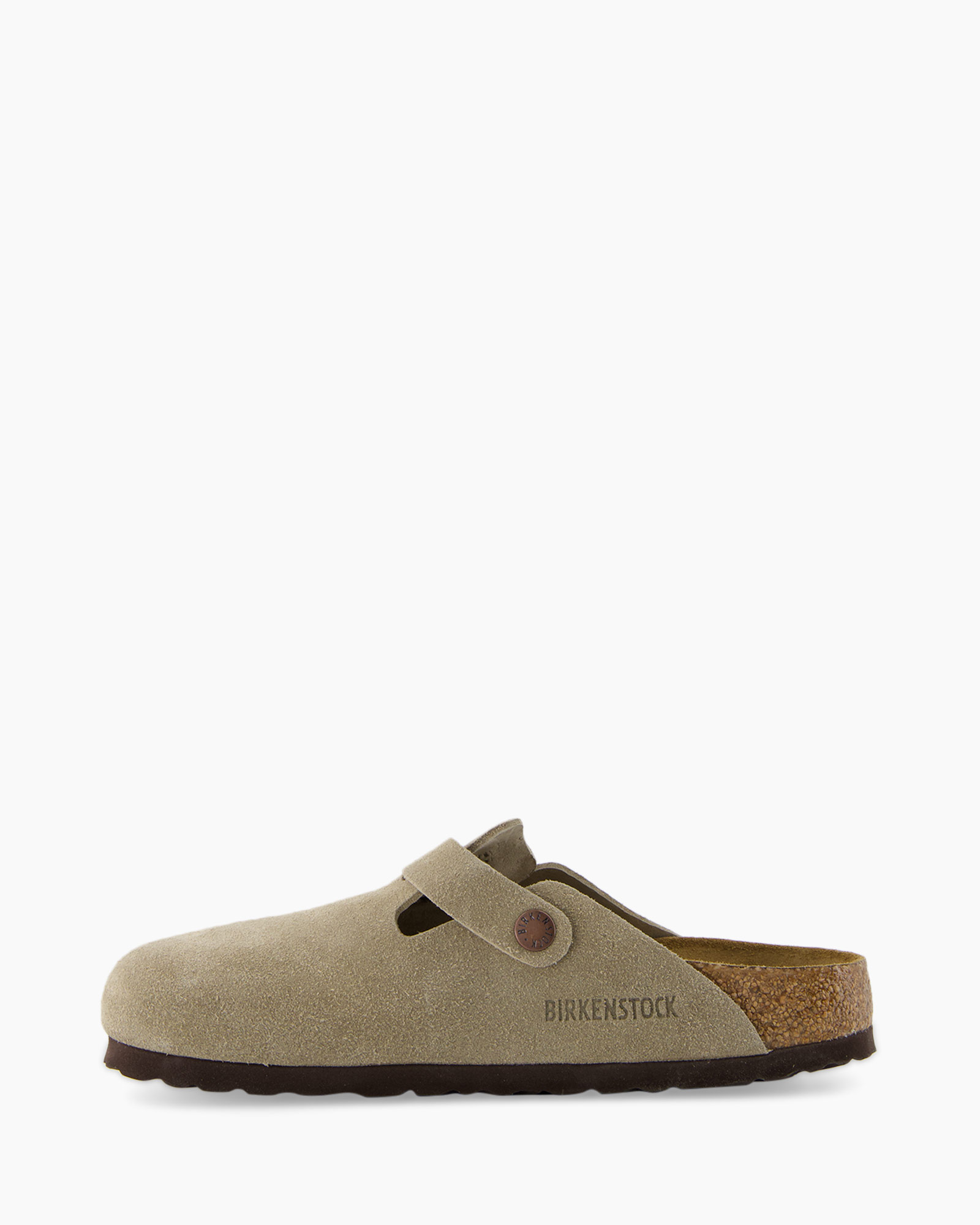 slipper, clog, cork, suede, buckle