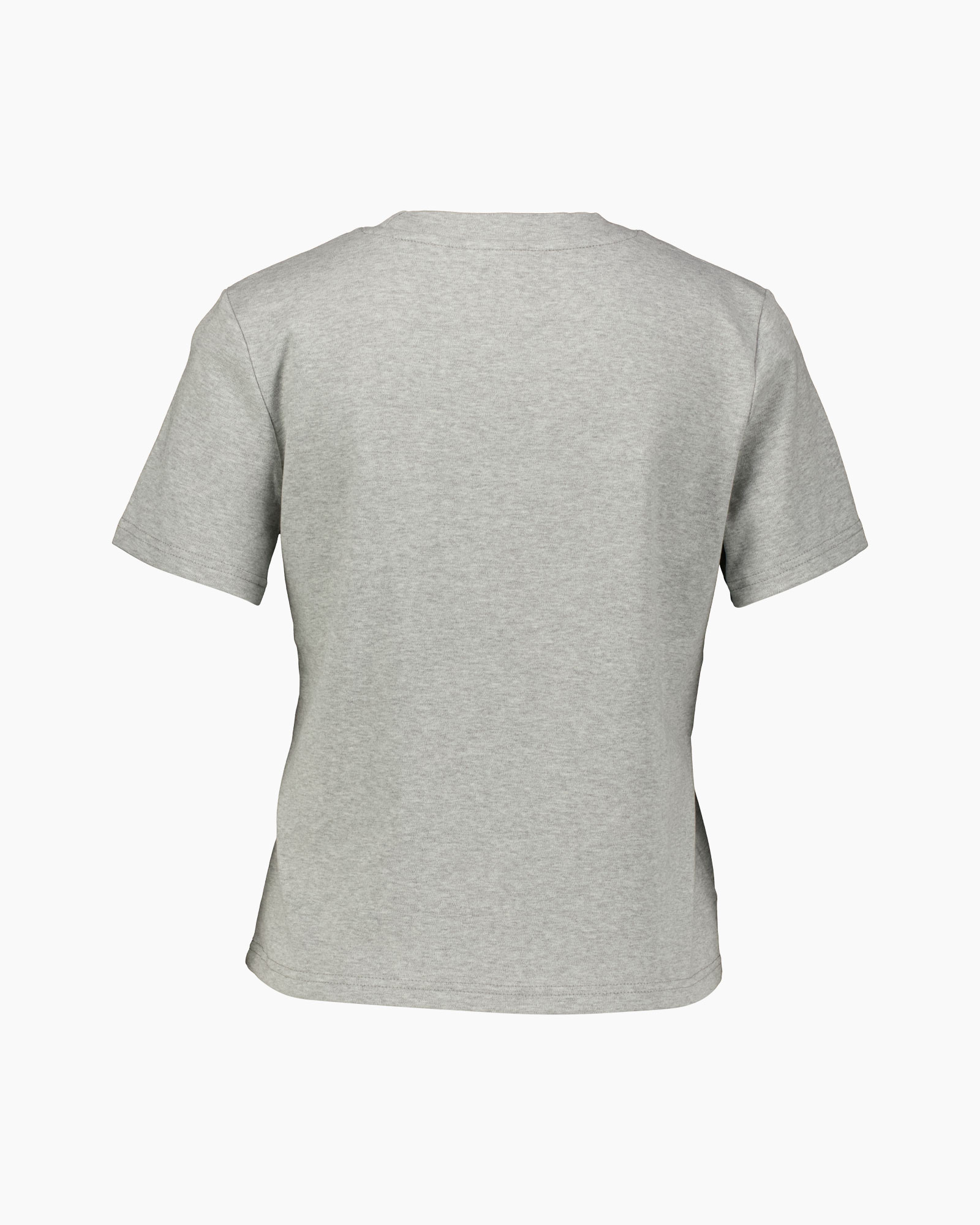t-shirt, short sleeves, grey, crew neck, cotton blend