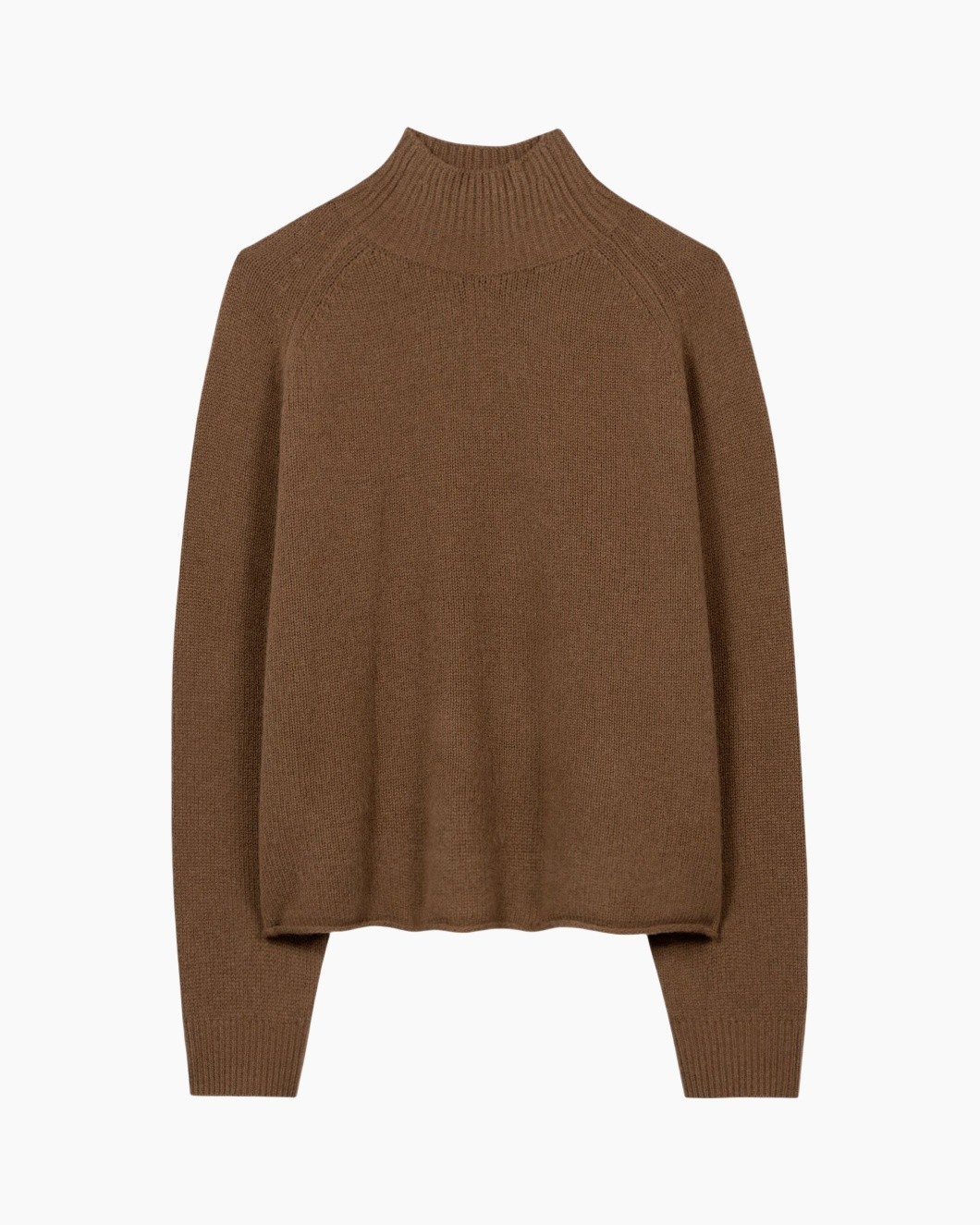 sweater, brown, knit, turtleneck, pullover