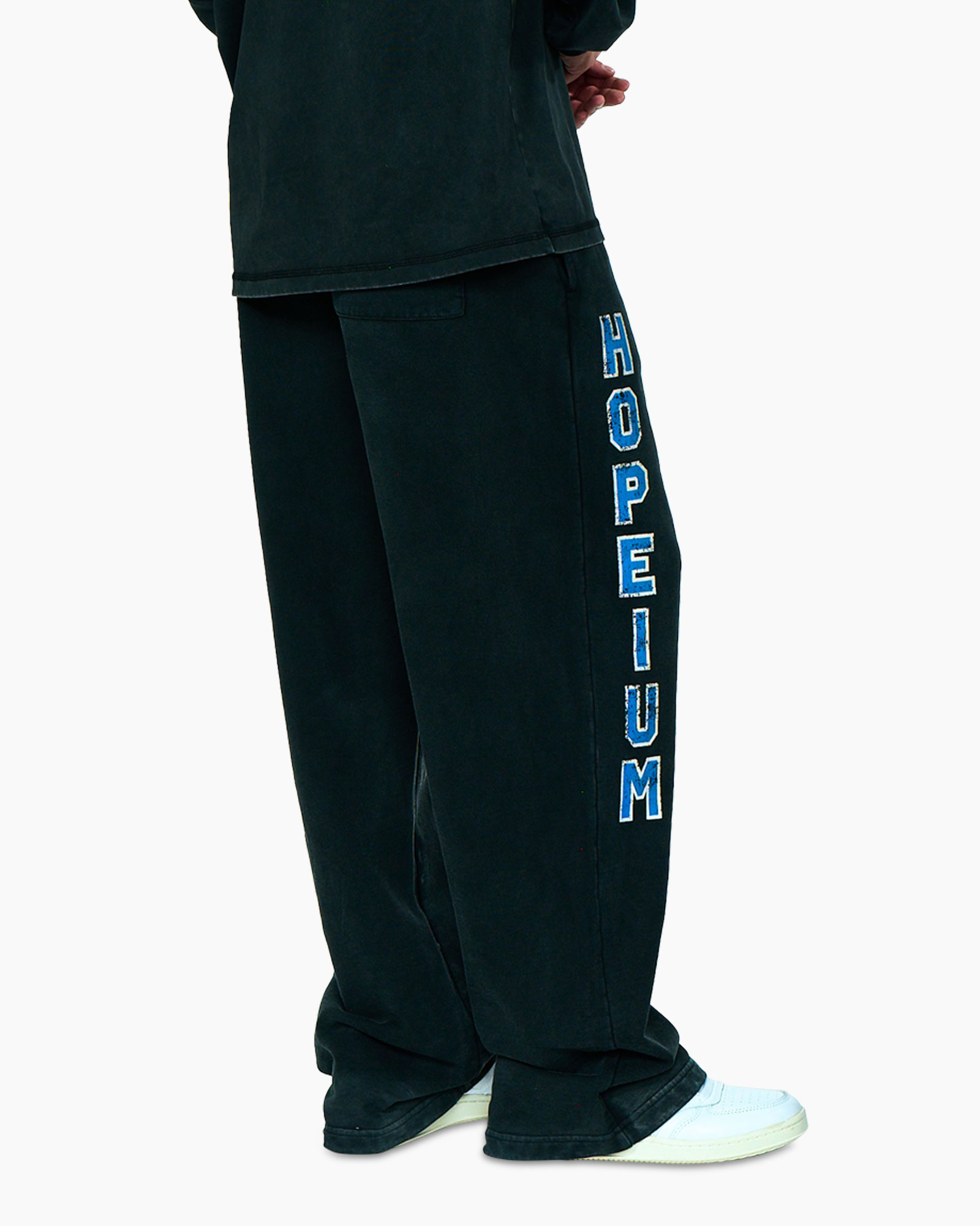 pants, sweatpants, baggy, black, streetwear