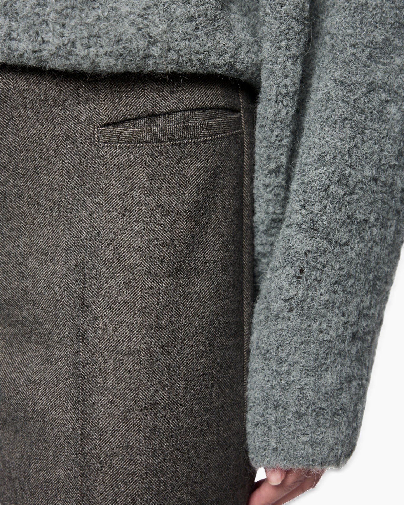 pocket, pinstriped, trousers, brown, fabric