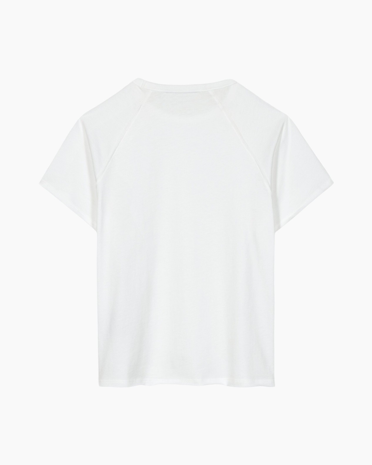 t-shirt, white, short sleeve, crew neck, plain