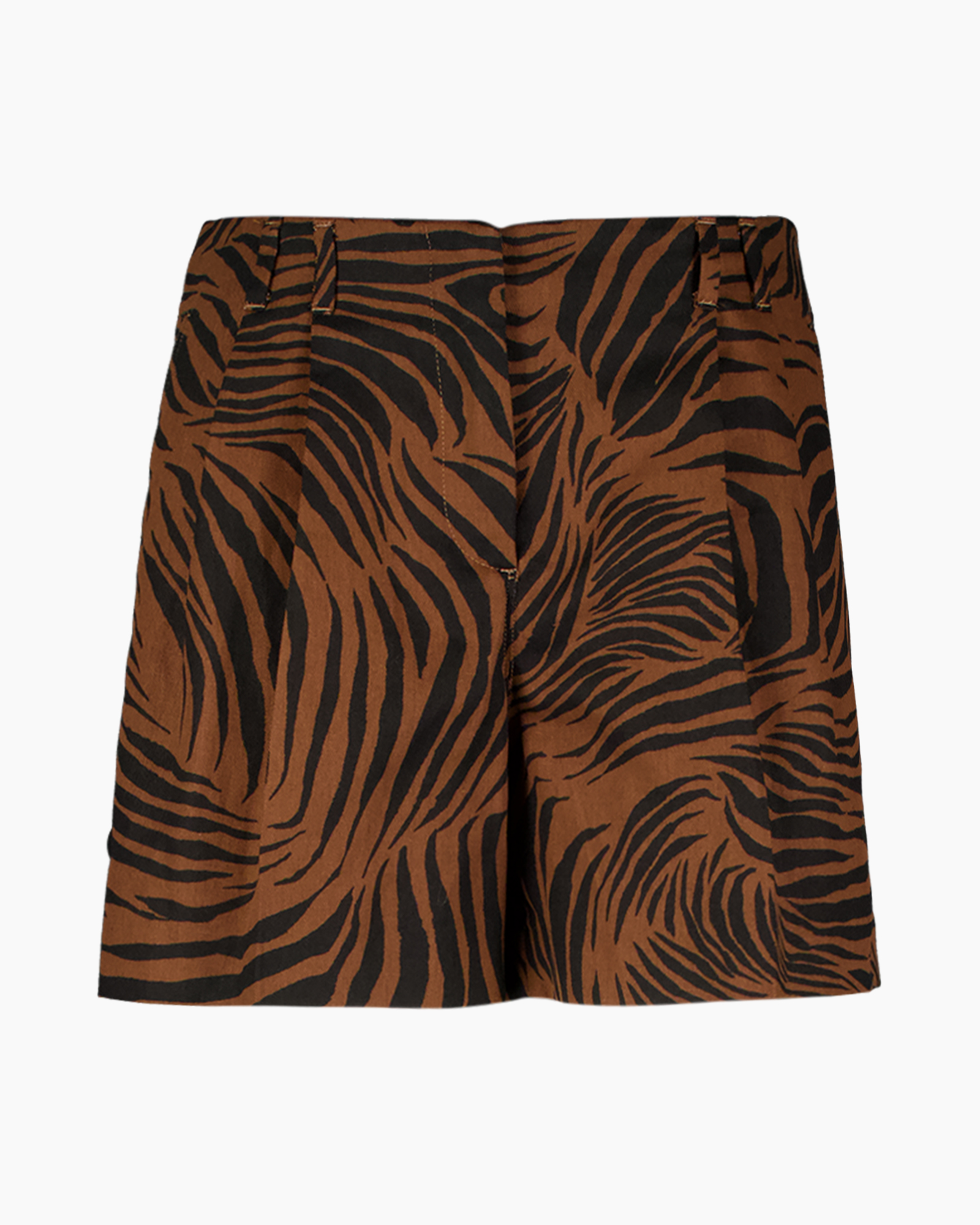 shorts, animal print, brown, zebra/tiger pattern, fashion