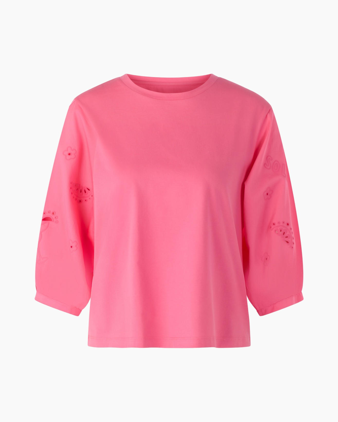 tshirt, long-sleeve, pink, embroidery, kids