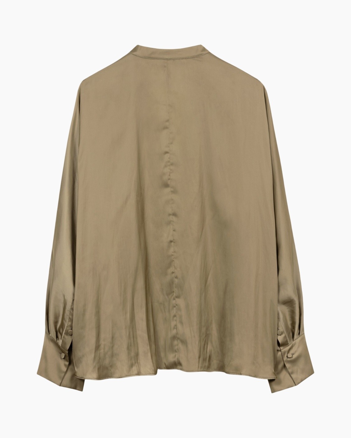 silk, blouse, beige, long-sleeve, buttoned