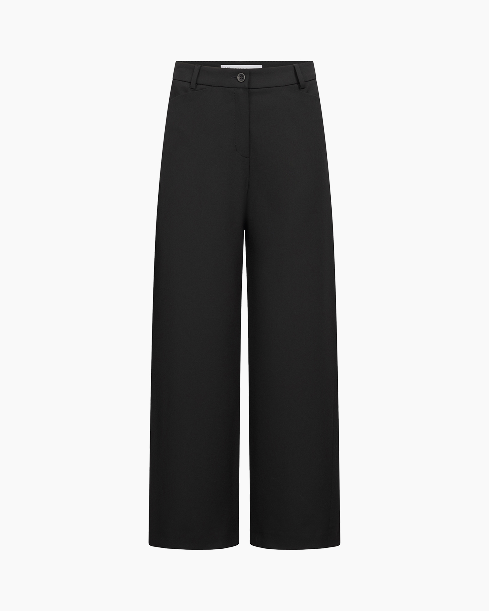 pants, trousers, wide-leg, black, high-waist