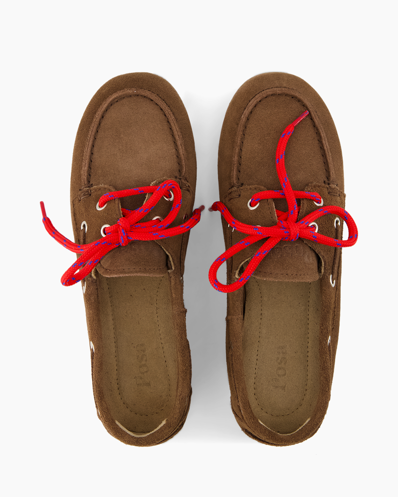 moccasin, boat shoes, brown suede, red laces, casual footwear