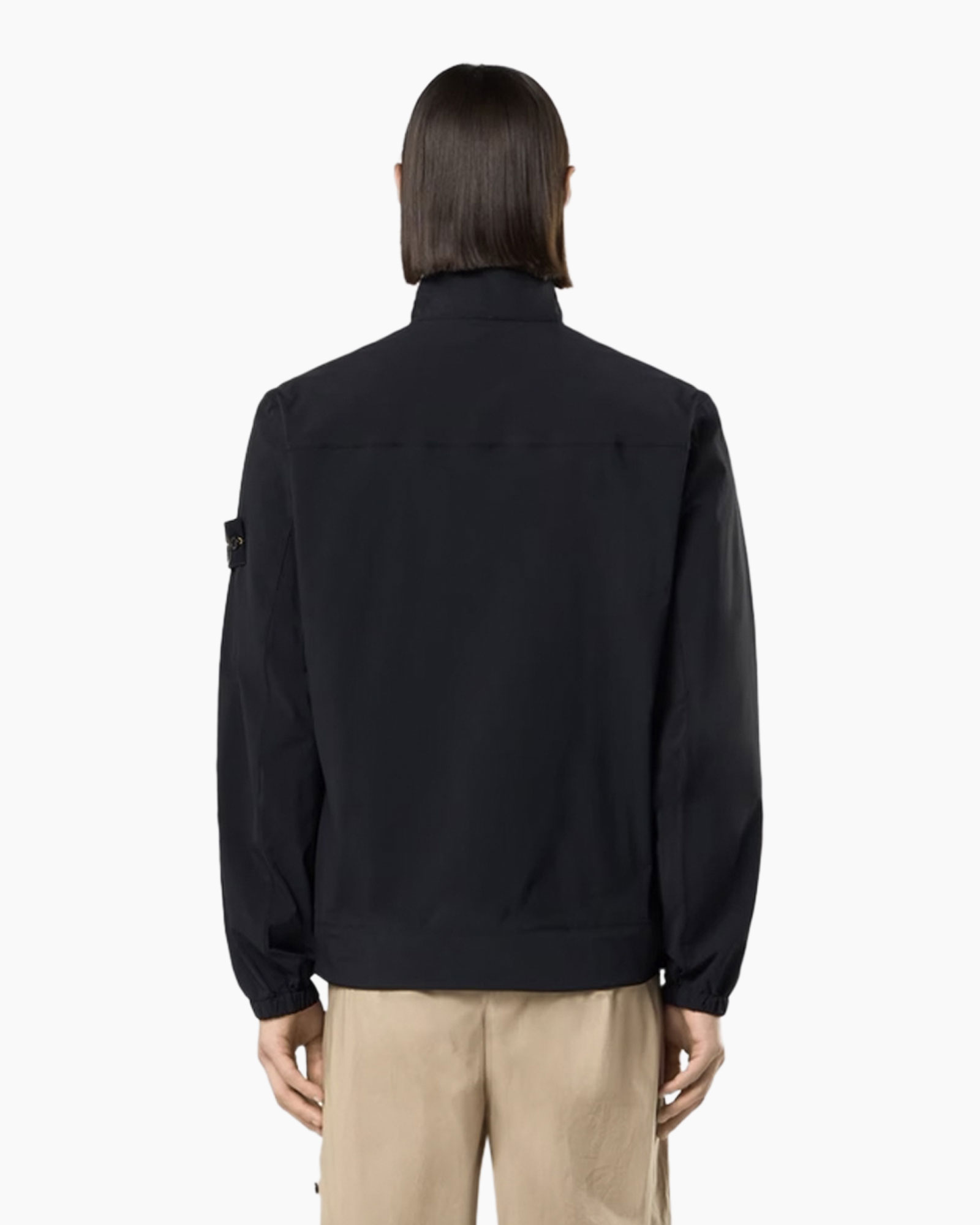 jacket, windbreaker, black, zipper, pocket