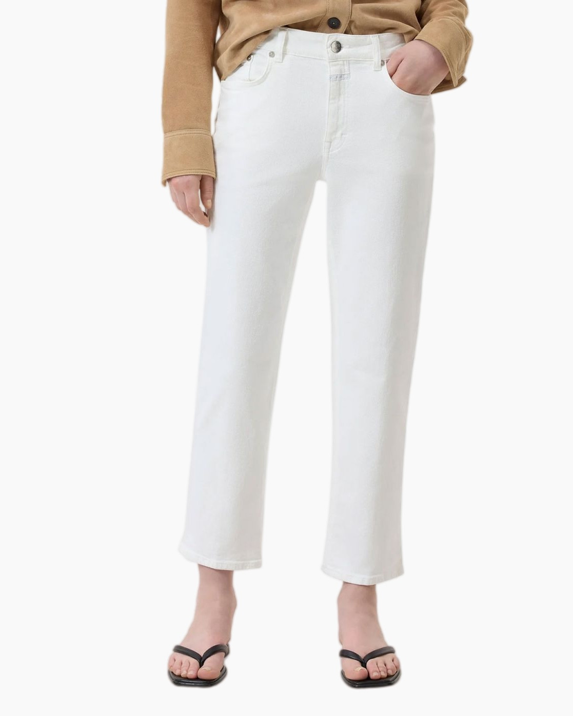 pants, jeans, white, straight, mid-rise
