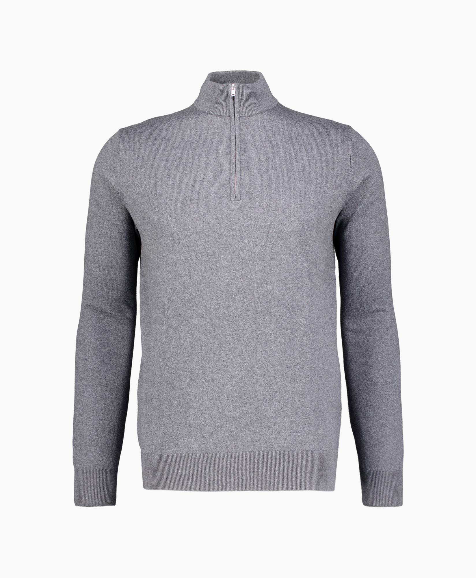 Sweater Half Zip Donkergrijs