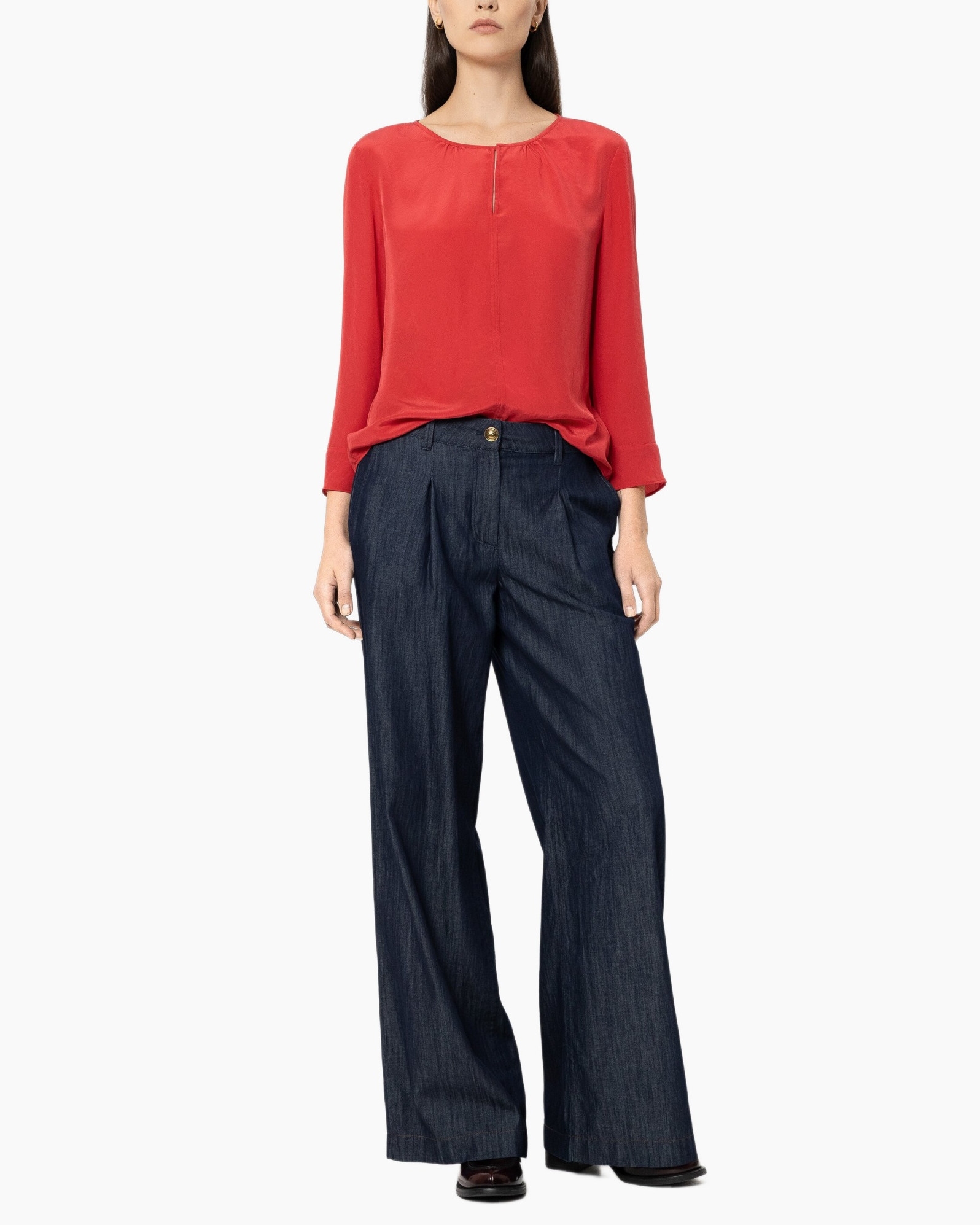 Blouse, Pants, Adult, Person, Woman