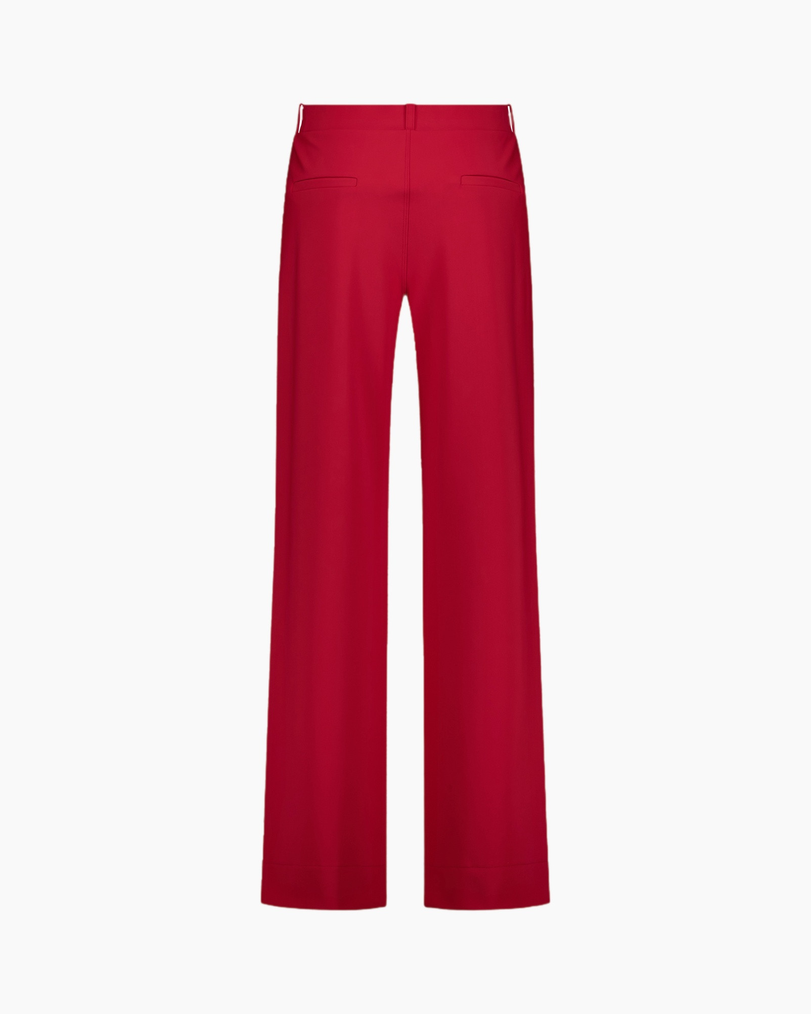 pants, trousers, red, wide-leg, solid