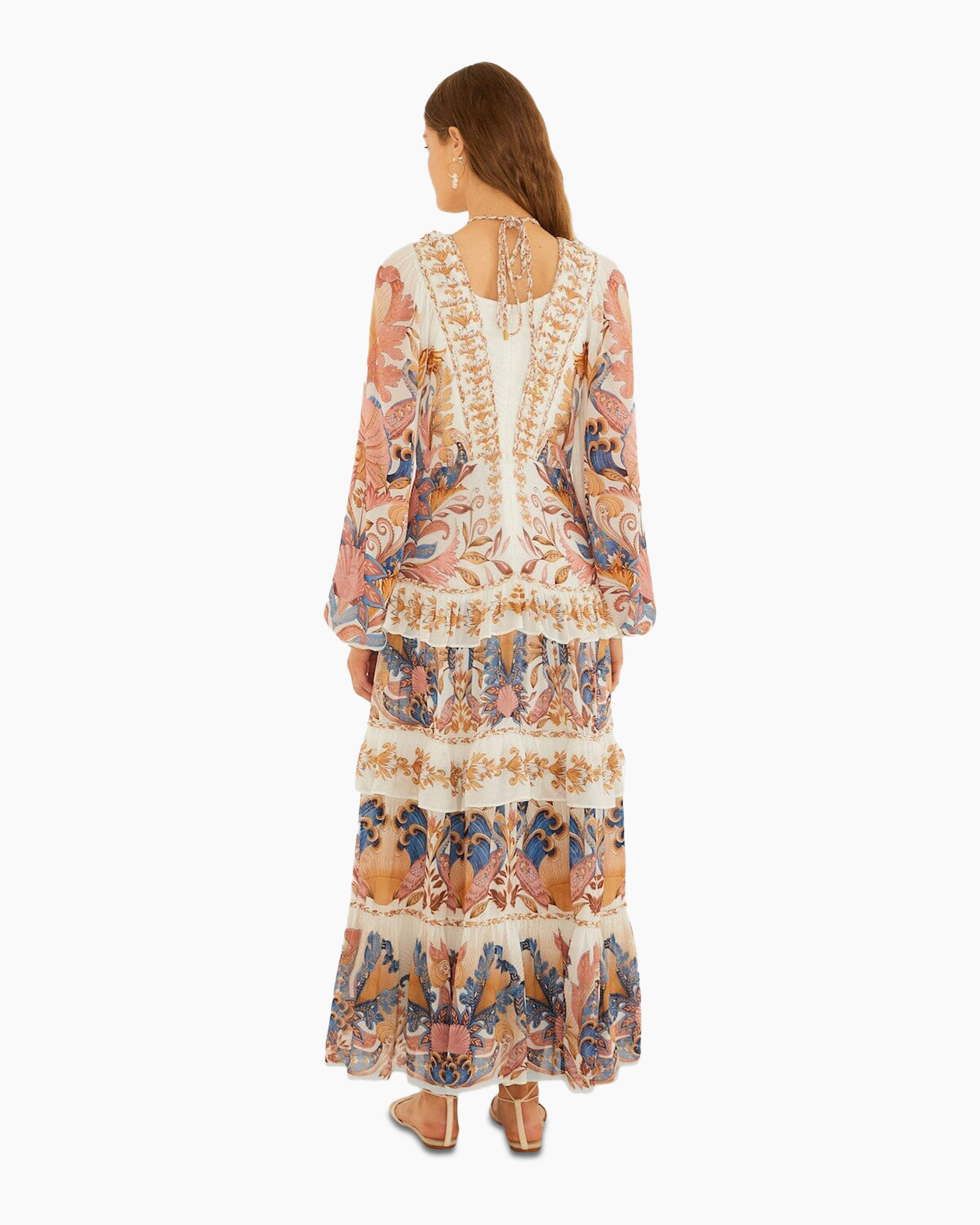 Fashion, Dress, Adult, Person, Woman, dress, maxi dress, boho, floral, paisley