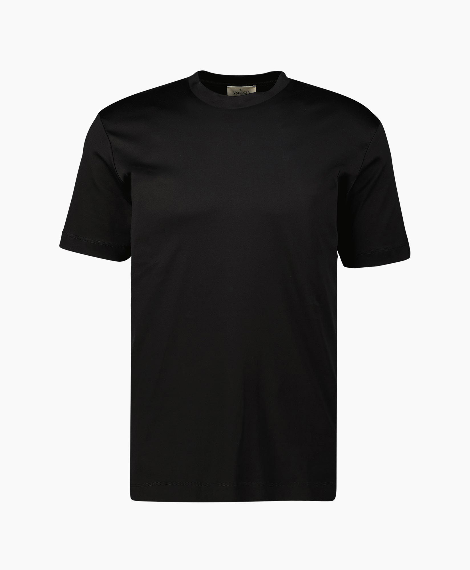 T-shirt Interlock Supima Zwart