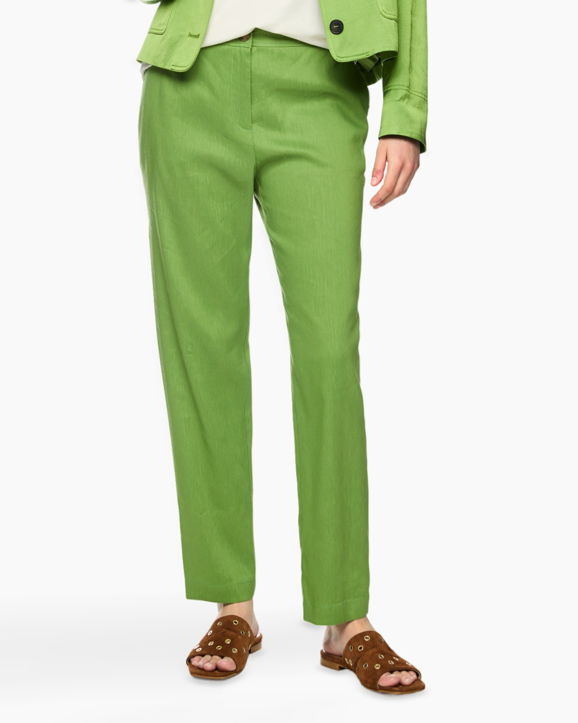 green, pants, trousers, slacks, linen?
