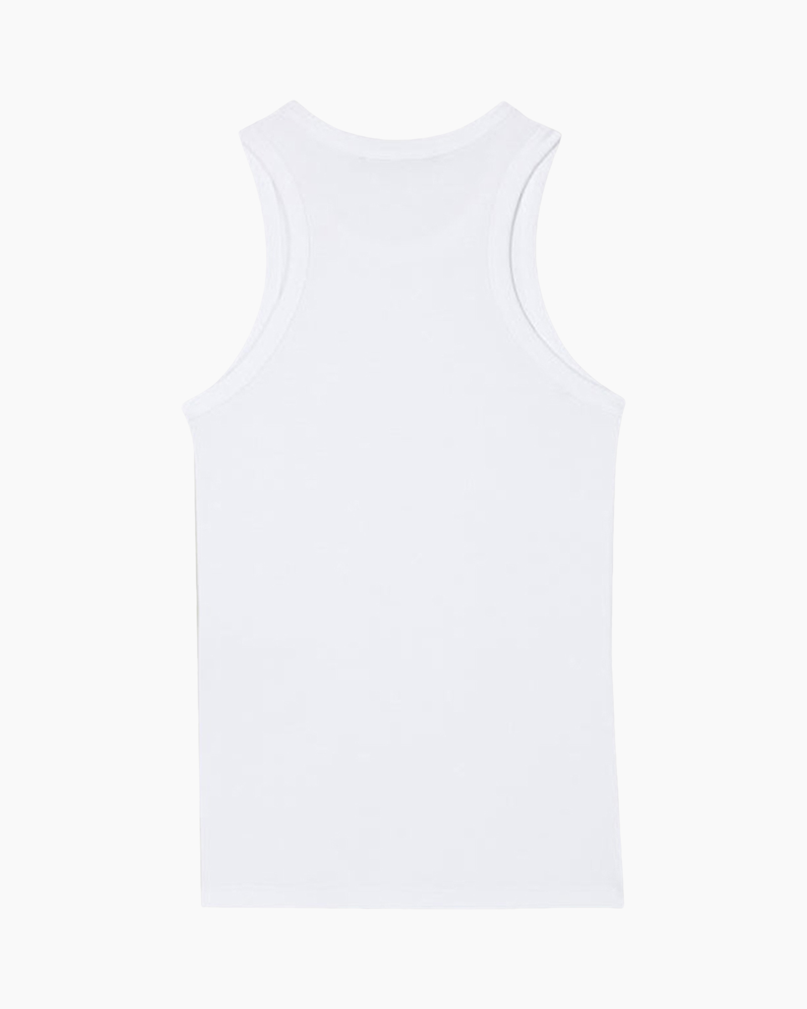 tank top, white, sleeveless, basic, cotton