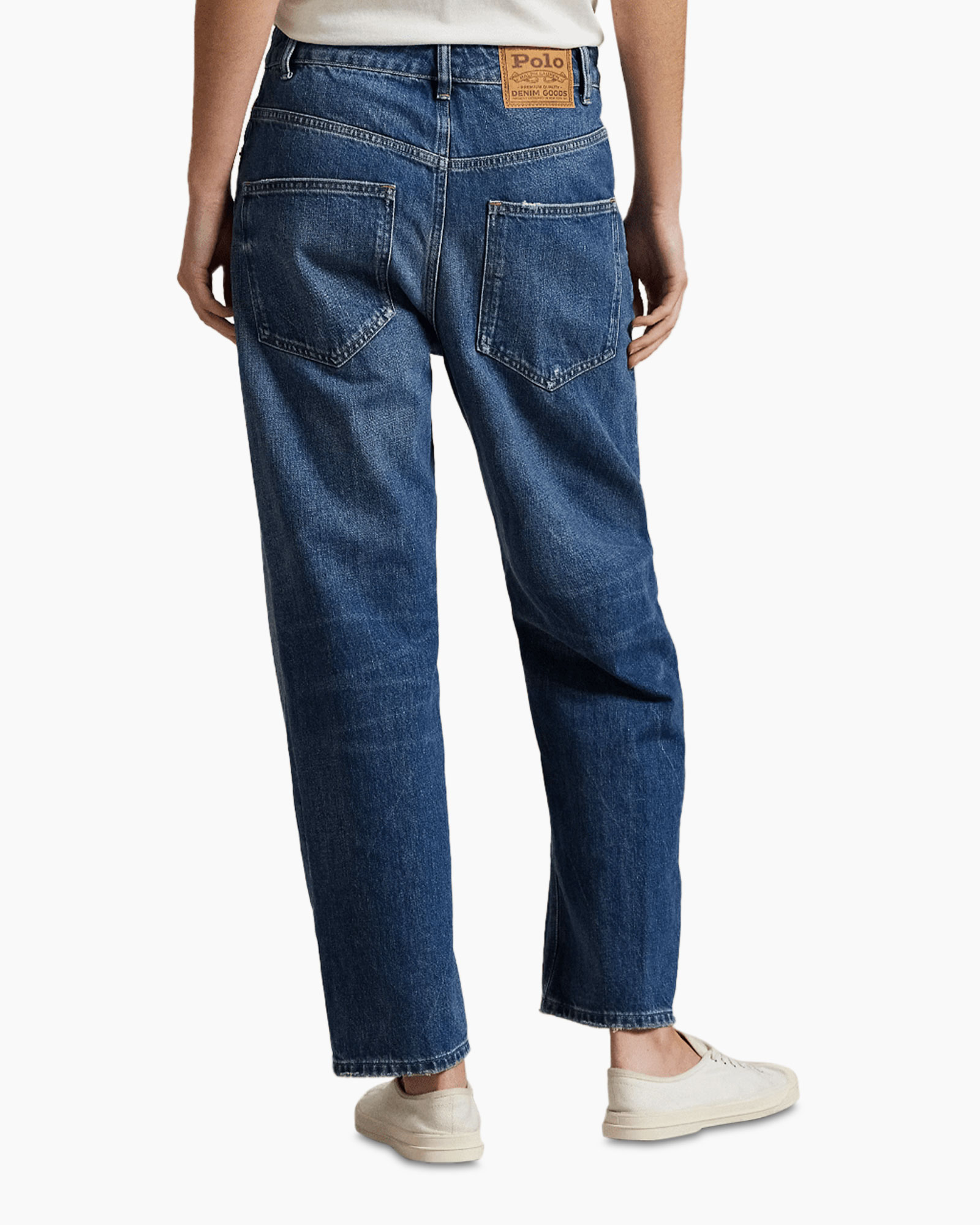 jeans, denim, straight-leg, mid-rise, blue