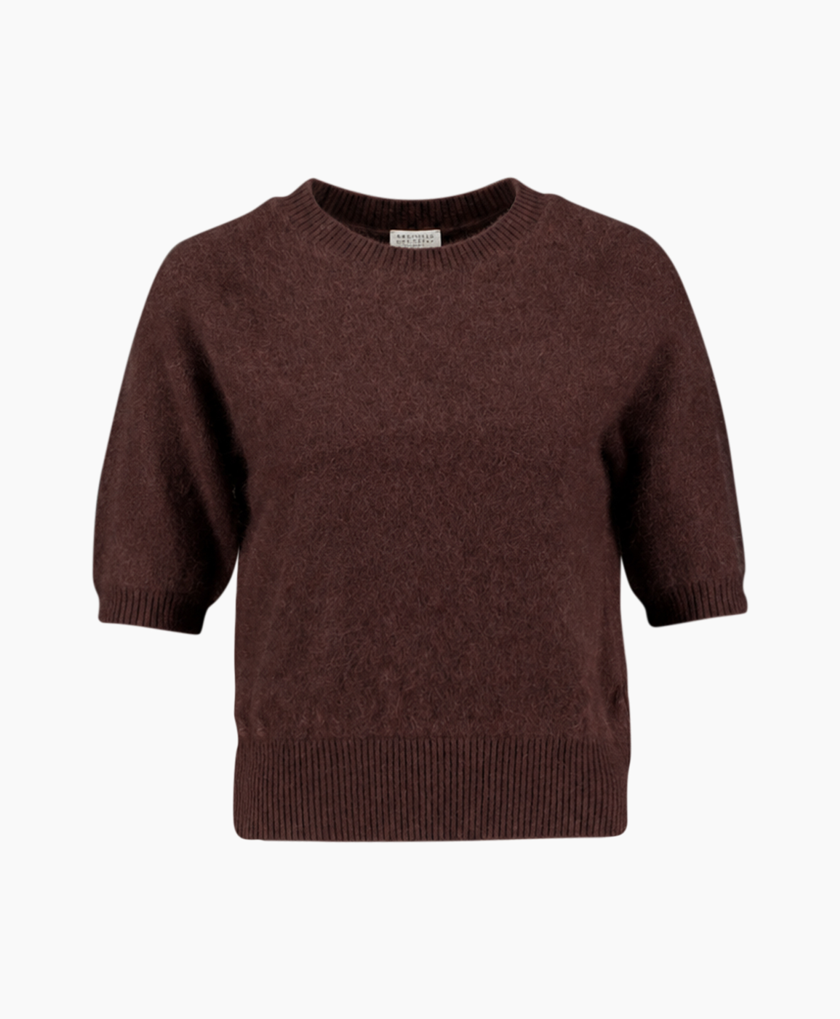 Top Halfsleeve 30 Cashmere Donker Bruin