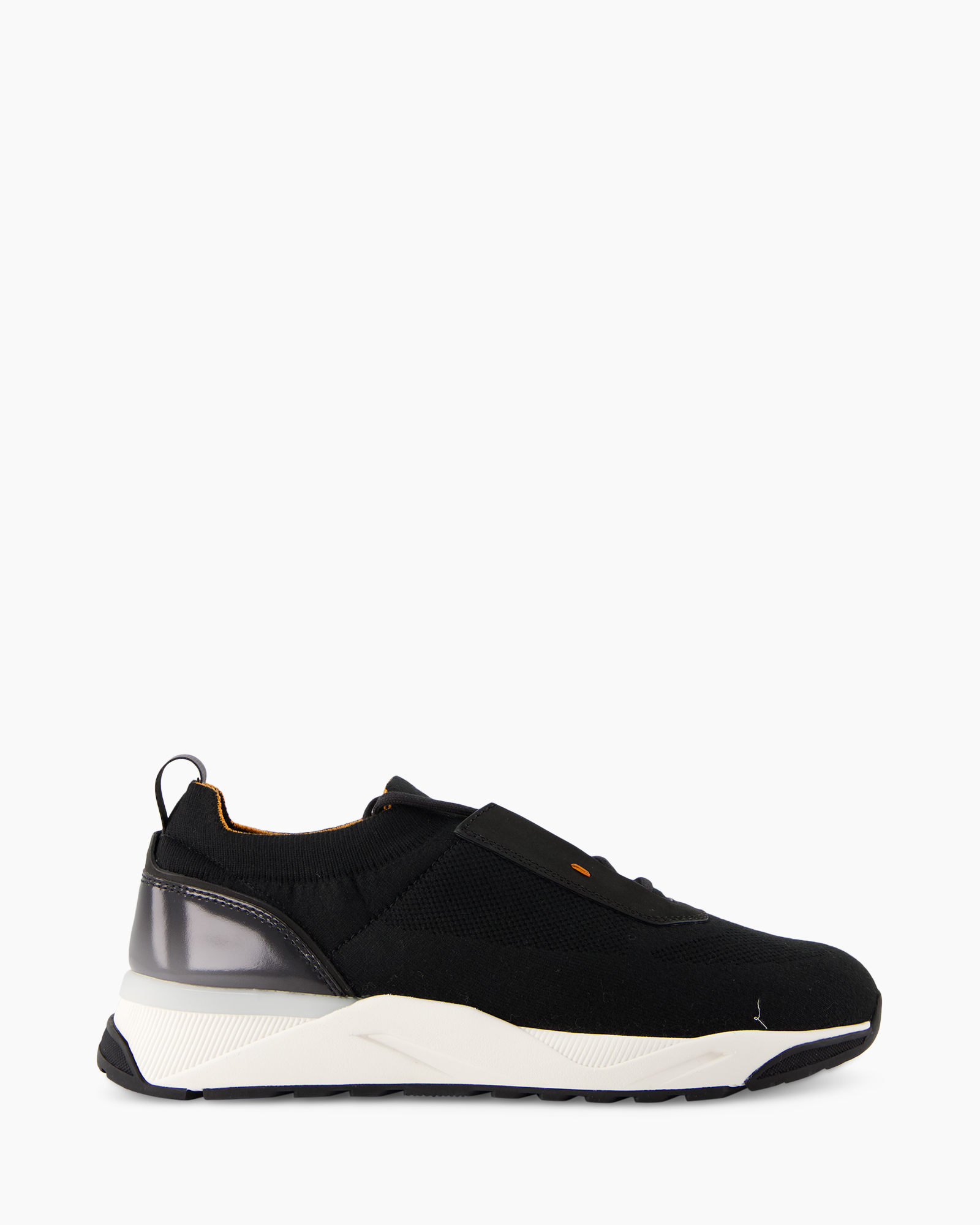 sneaker, black, athletic, mesh, slip-on