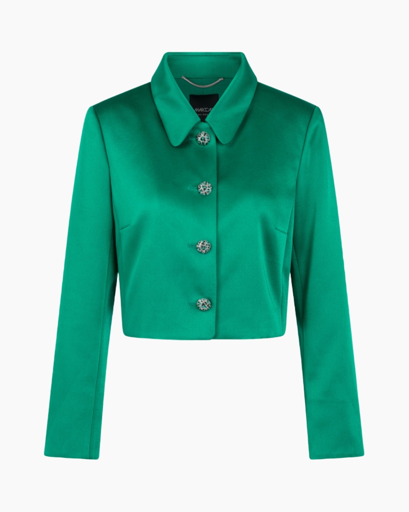 green, jacket, blazer, button-down, silky