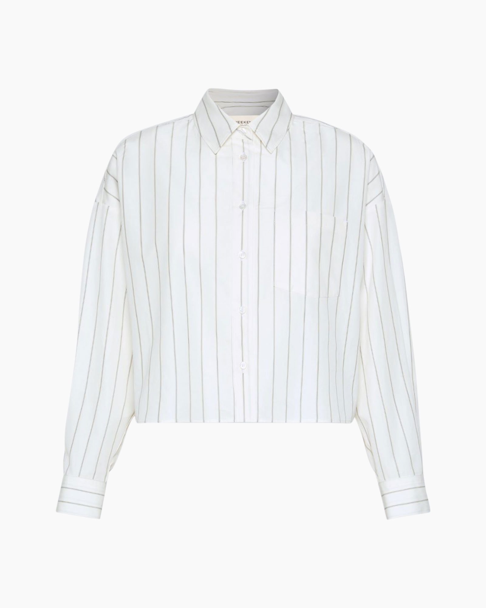 shirt, striped, white, collared, long-sleeve