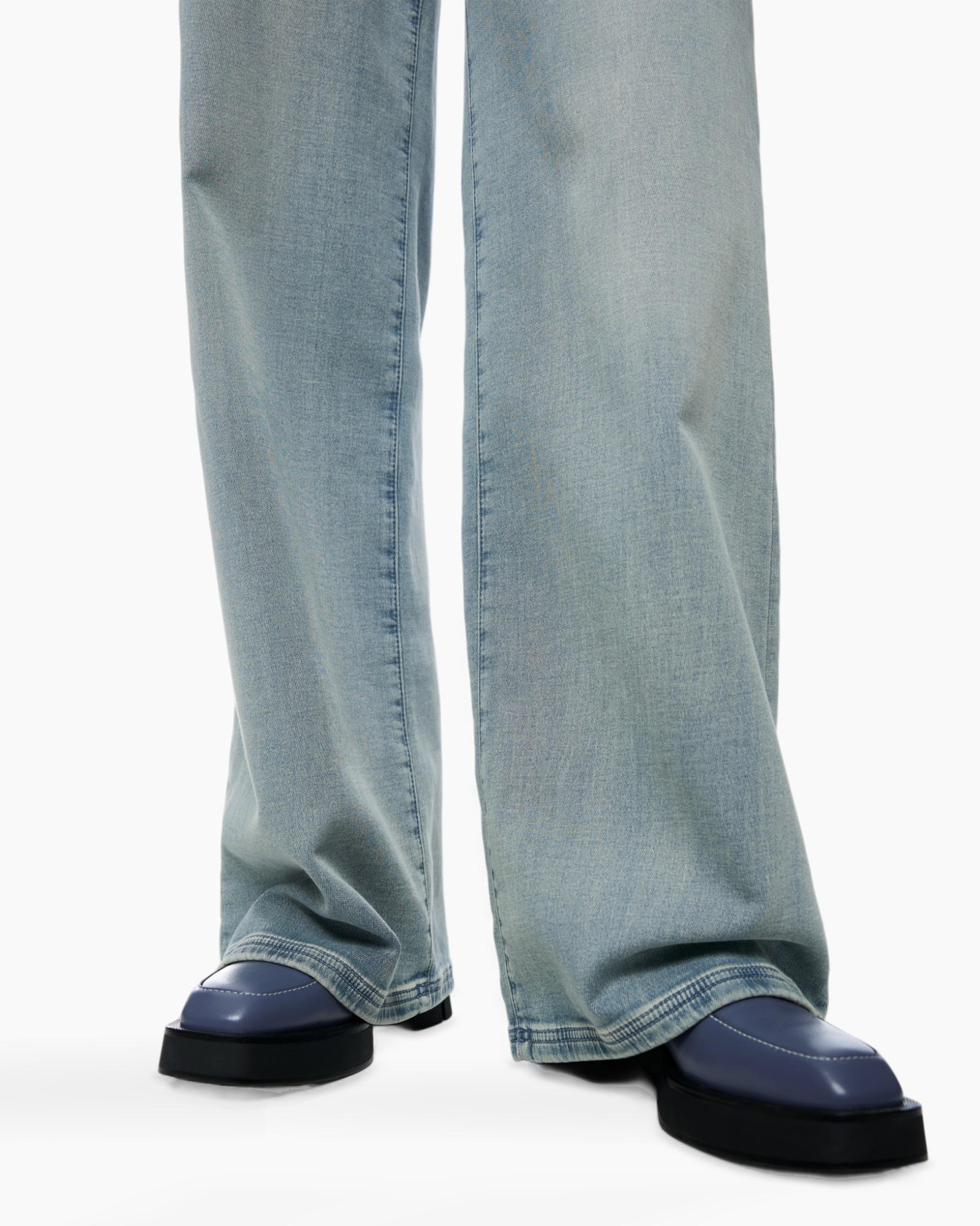 light blue jeans, jeans, denim pants, wide leg, platform loafers, jeans, denim, pants, light-wash, flared