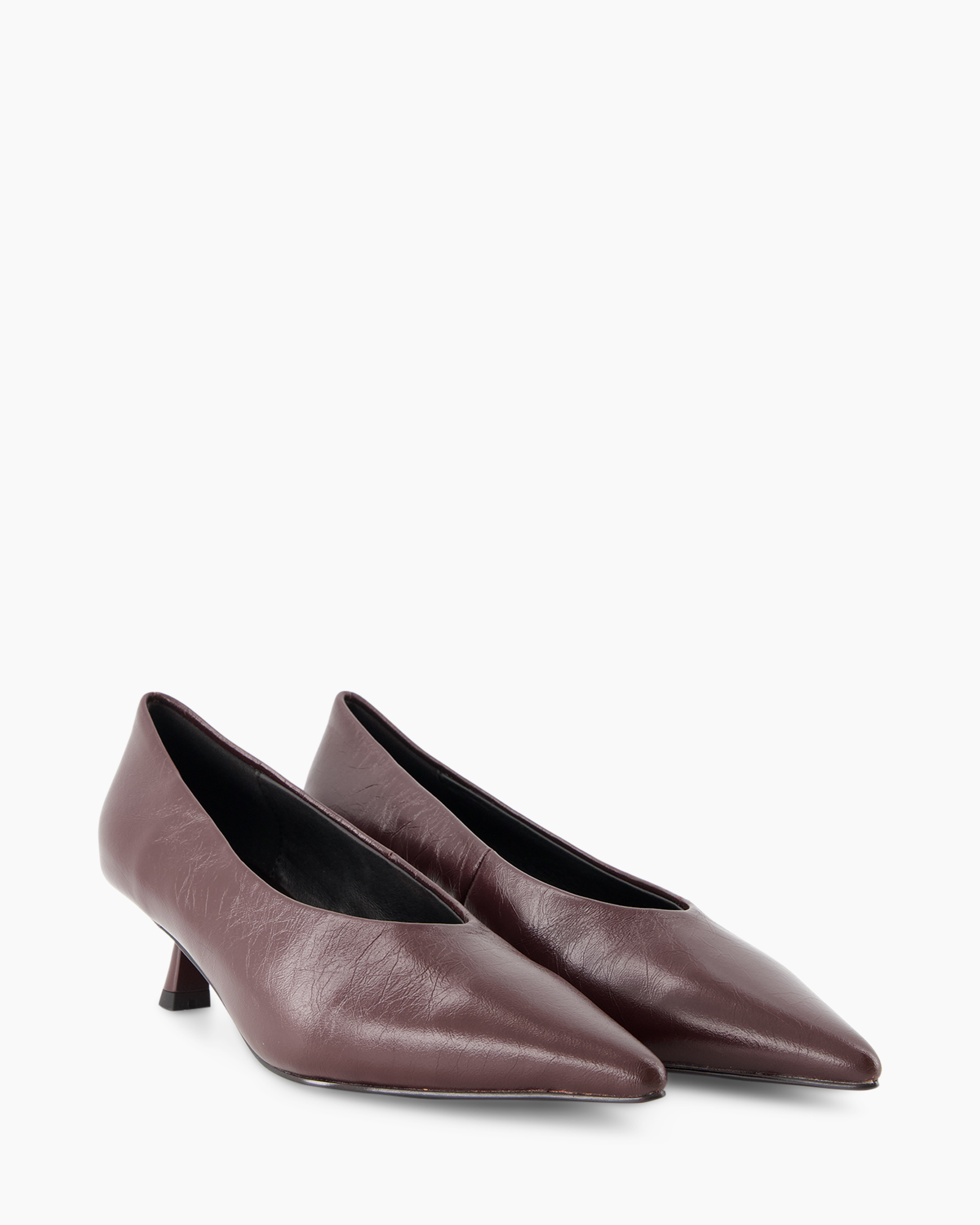 shoes, pumps, leather, burgundy, low square heel