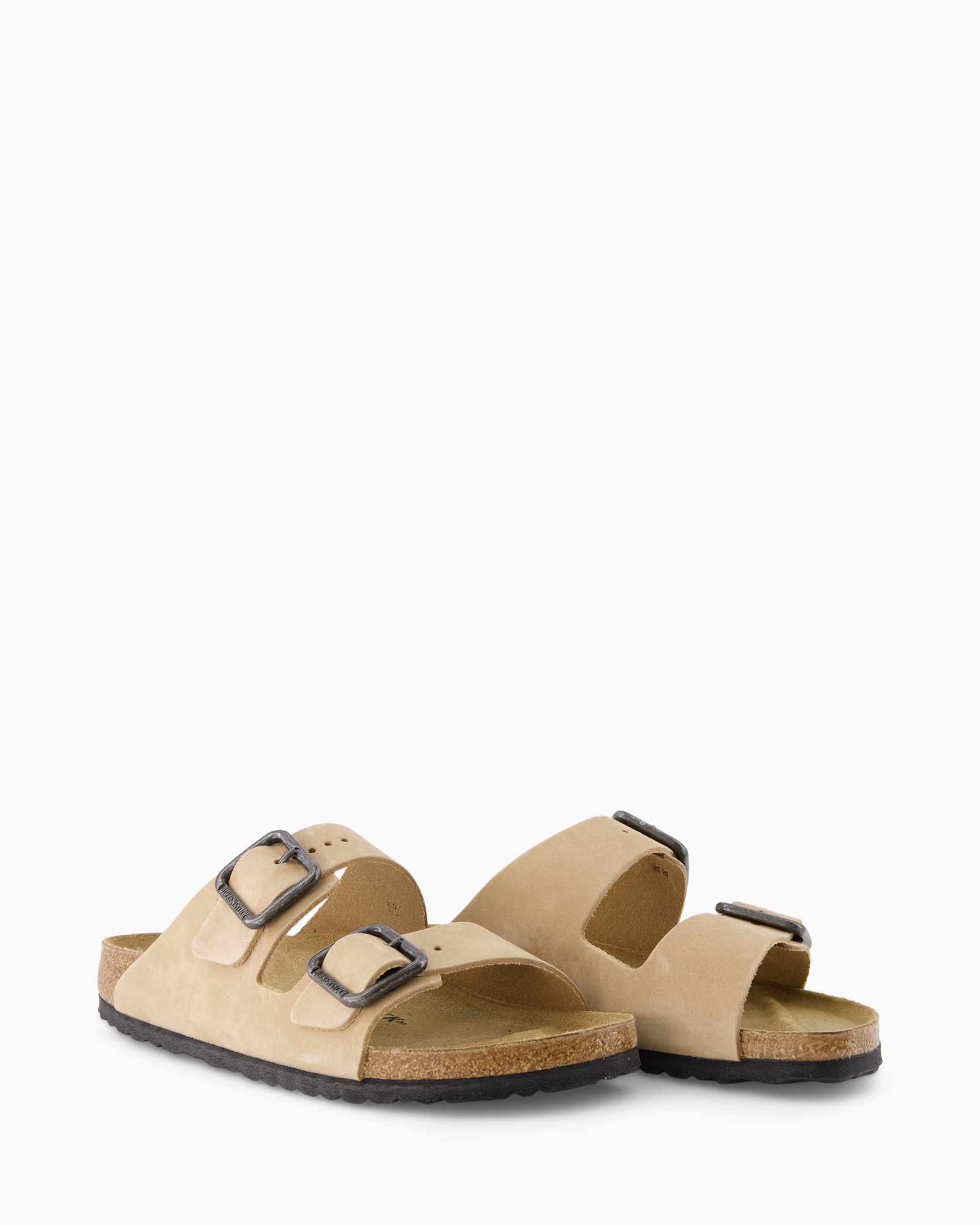 sandals, double straps, buckle, suede, cork sole