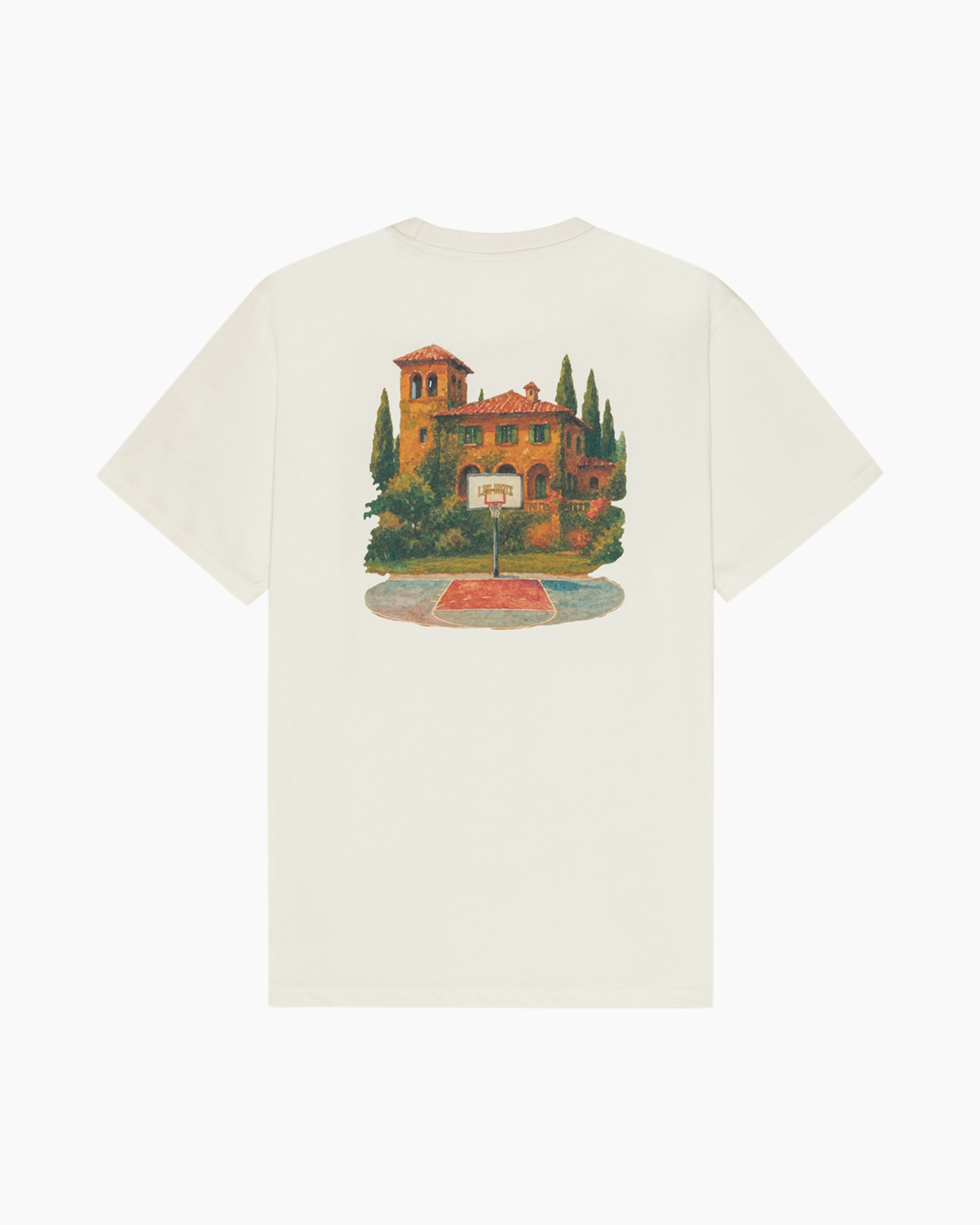 t-shirt, short sleeve, crew neck, cotton, beige cream