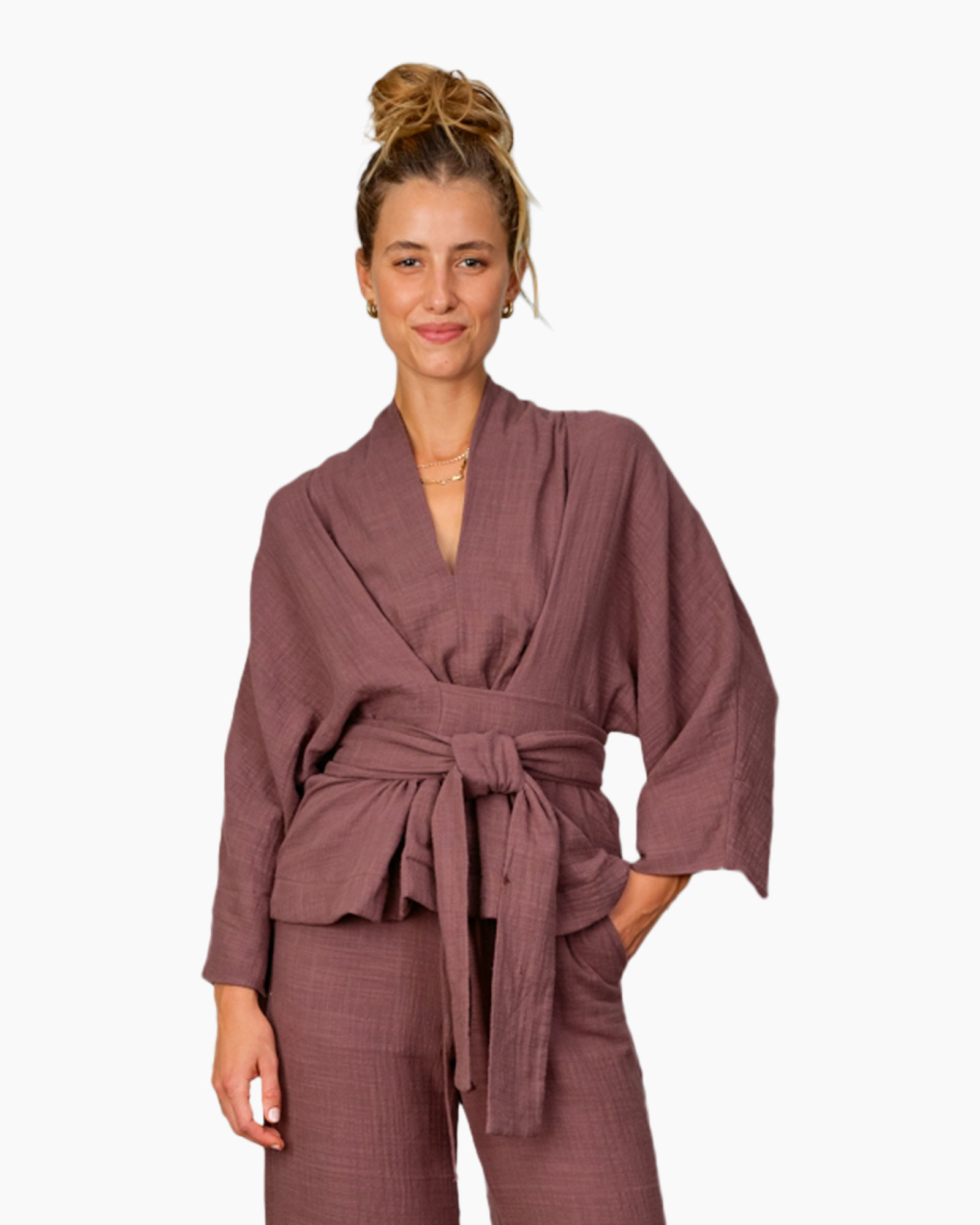 Top Alaya Light Cotton Donker Bruin