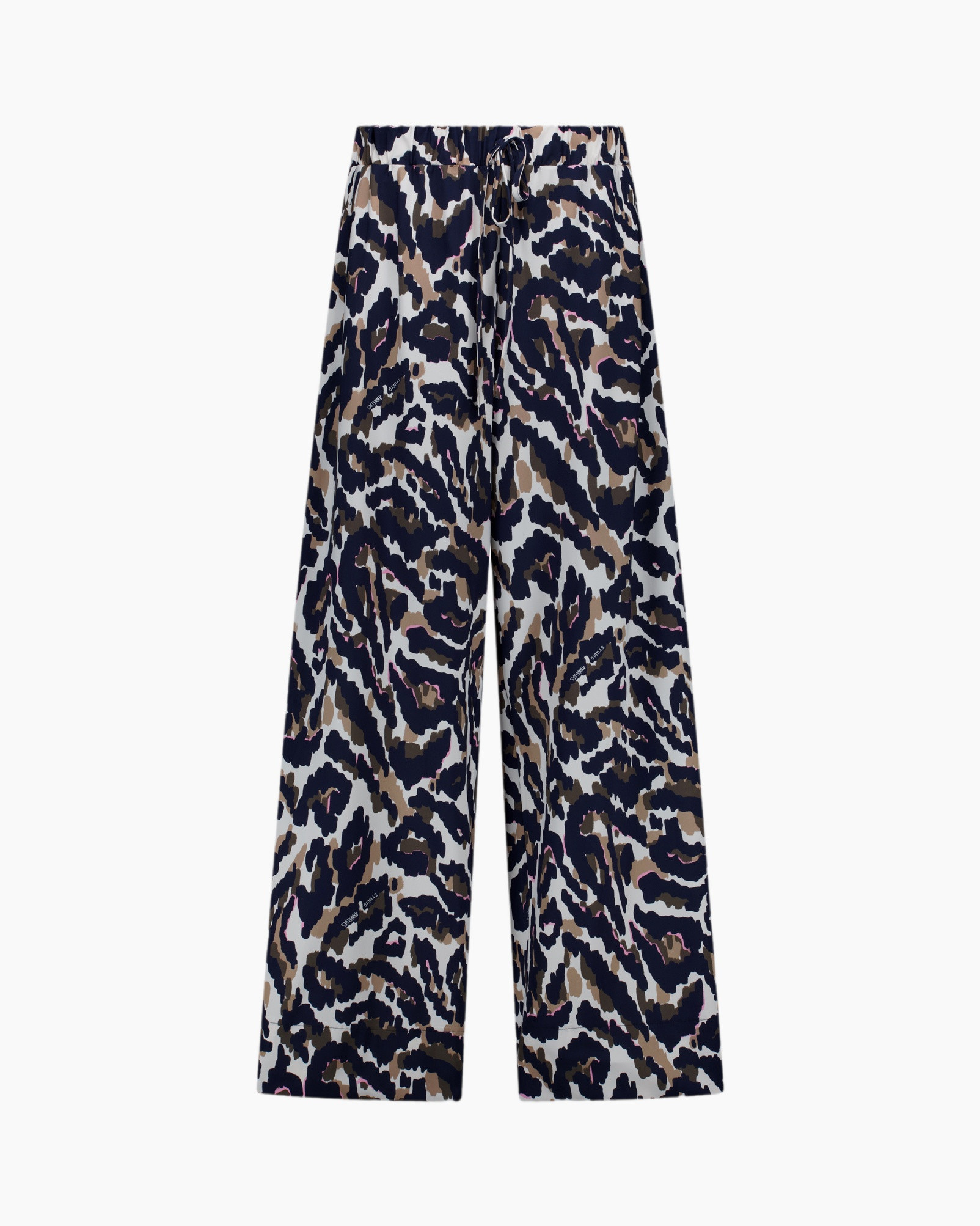 pants, wide-leg, animal-print, leopard, drawstring