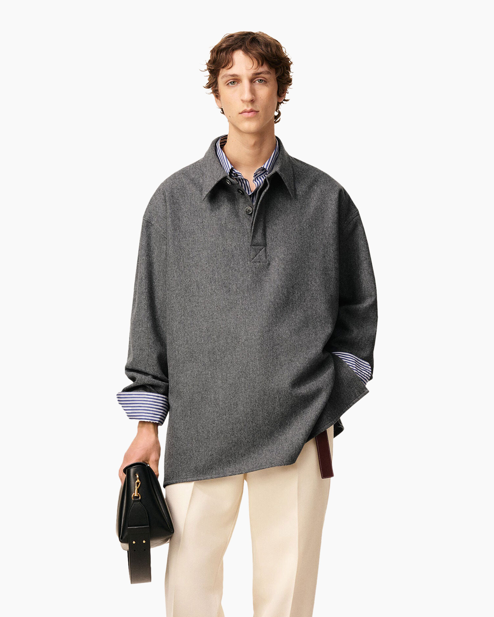 Polo Chemise Grijs