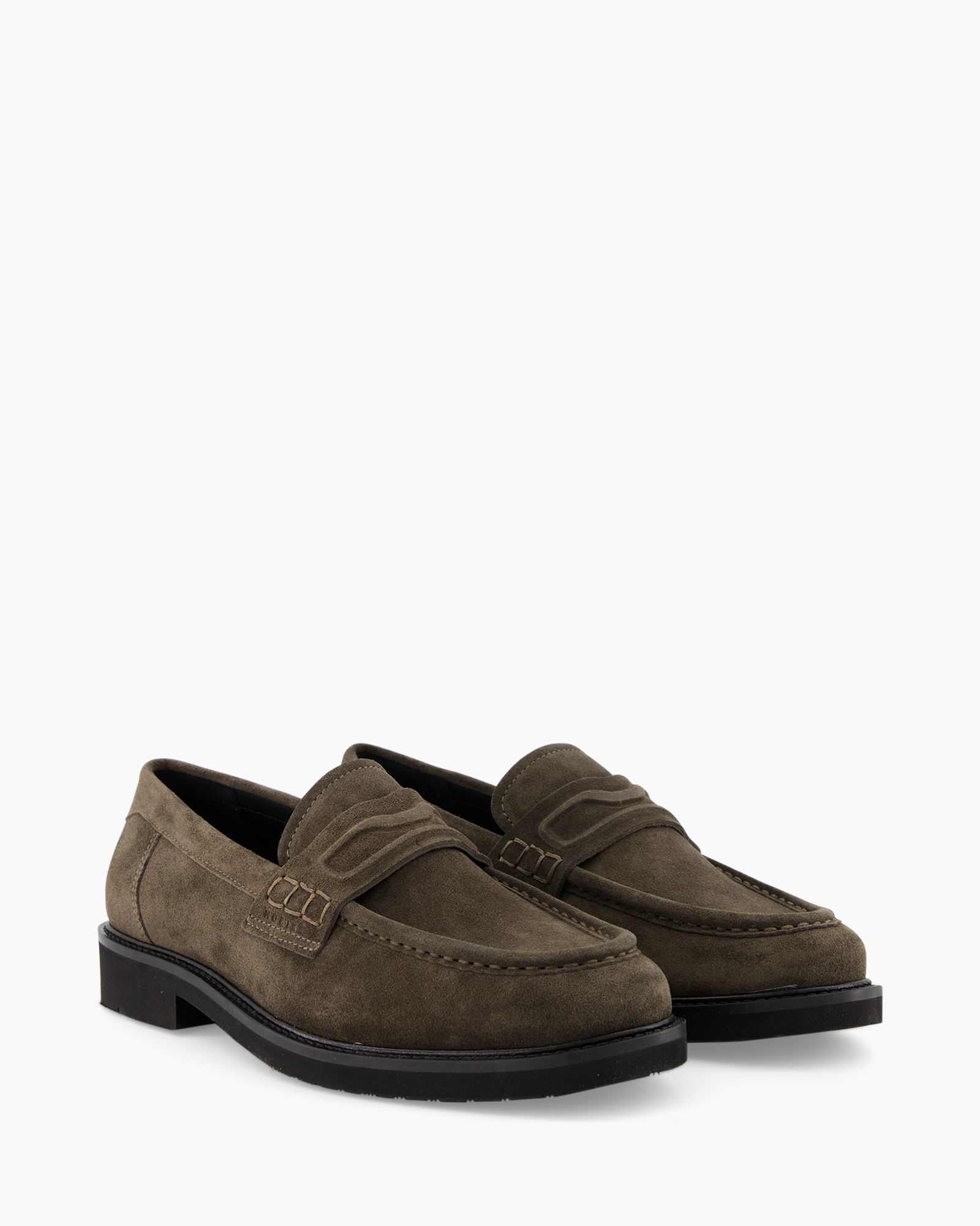 men's loafer, loafers,  suede, brown, slip-on