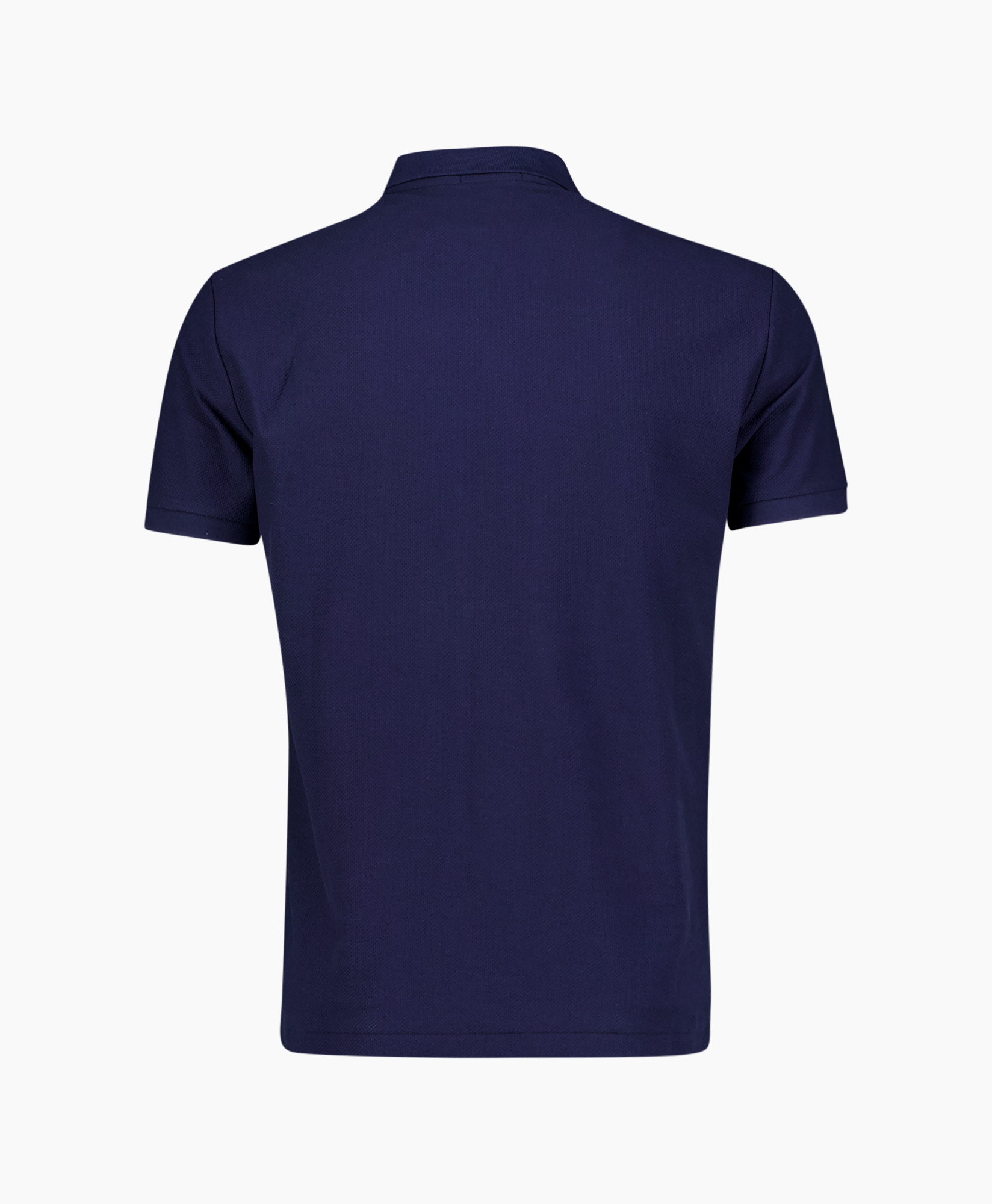 polo shirt, short sleeve, navy, knit fabric, plain