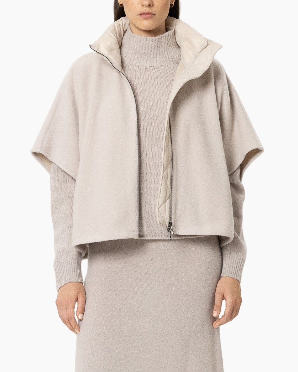 cape, ewetel, coat, jacket, neutral