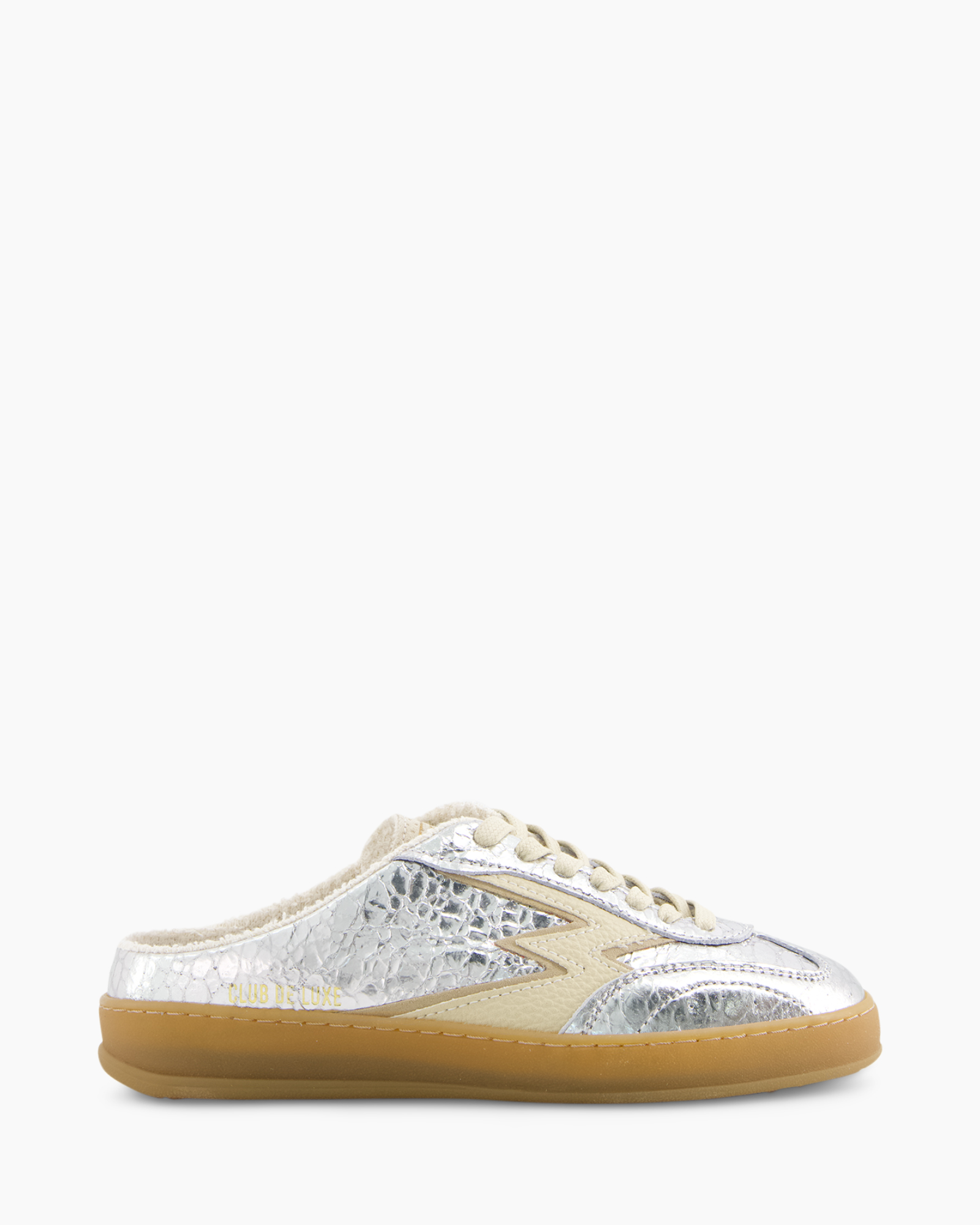 sneakers, shoe, metallic, crepe sole, low-top