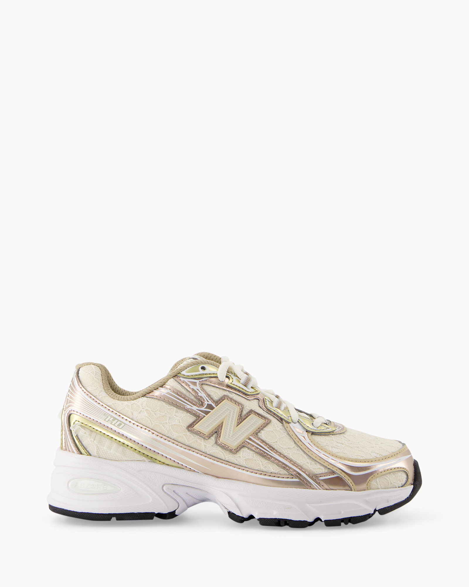 sneaker, running, beige, lace-up, metallic