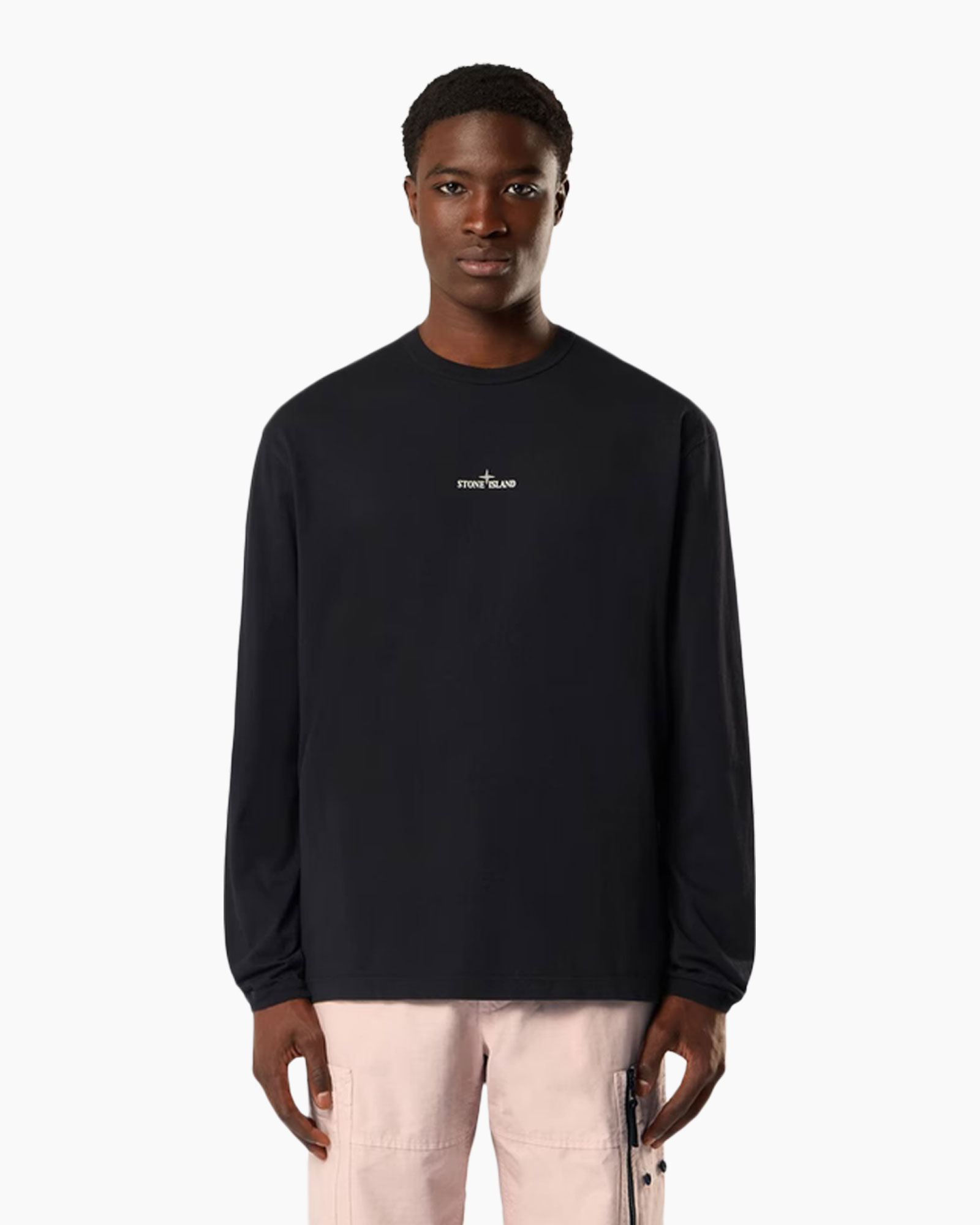longsleeve, black, crewneck, logo small, unisex