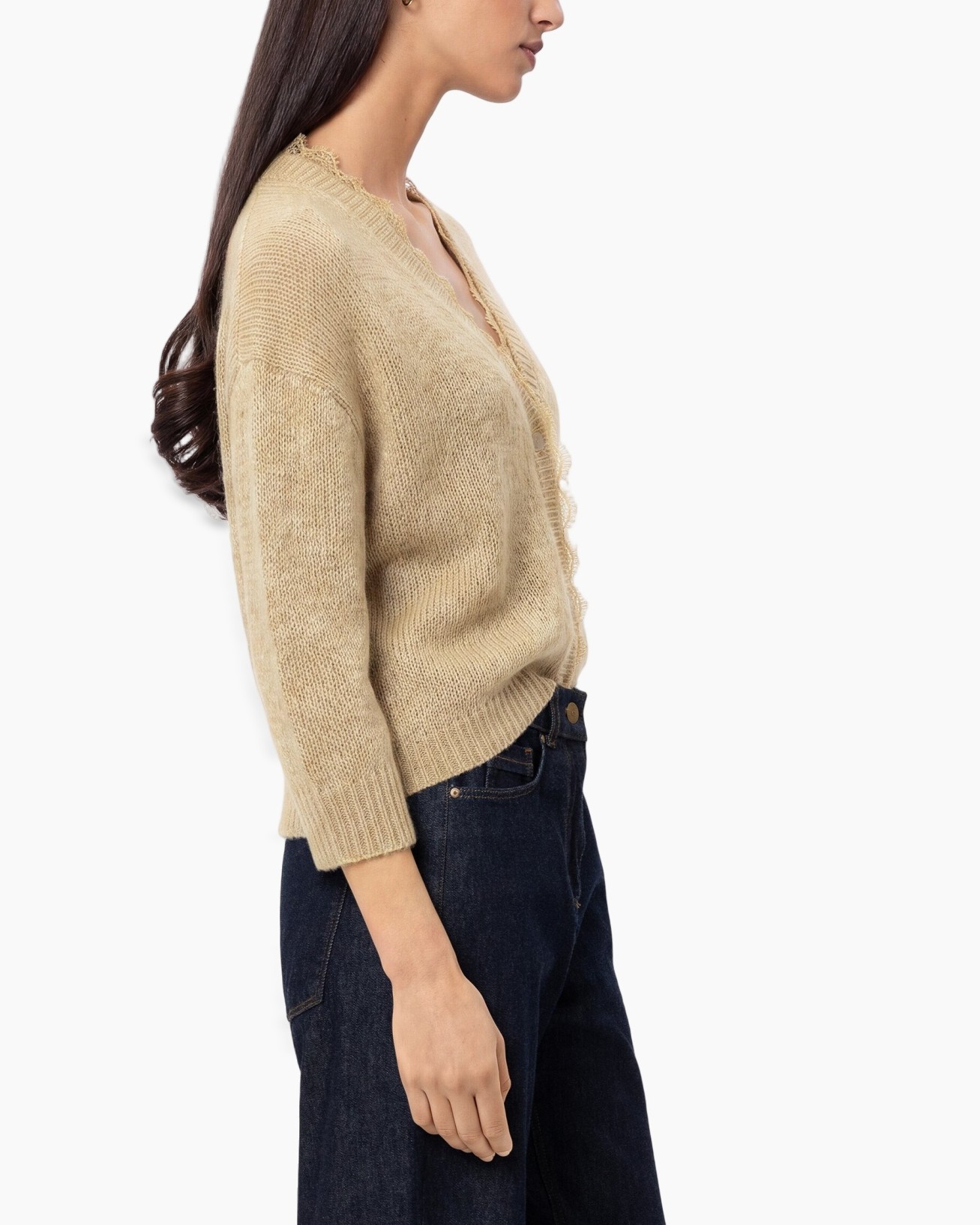 cardigan, beige, knit, long sleeve, soft