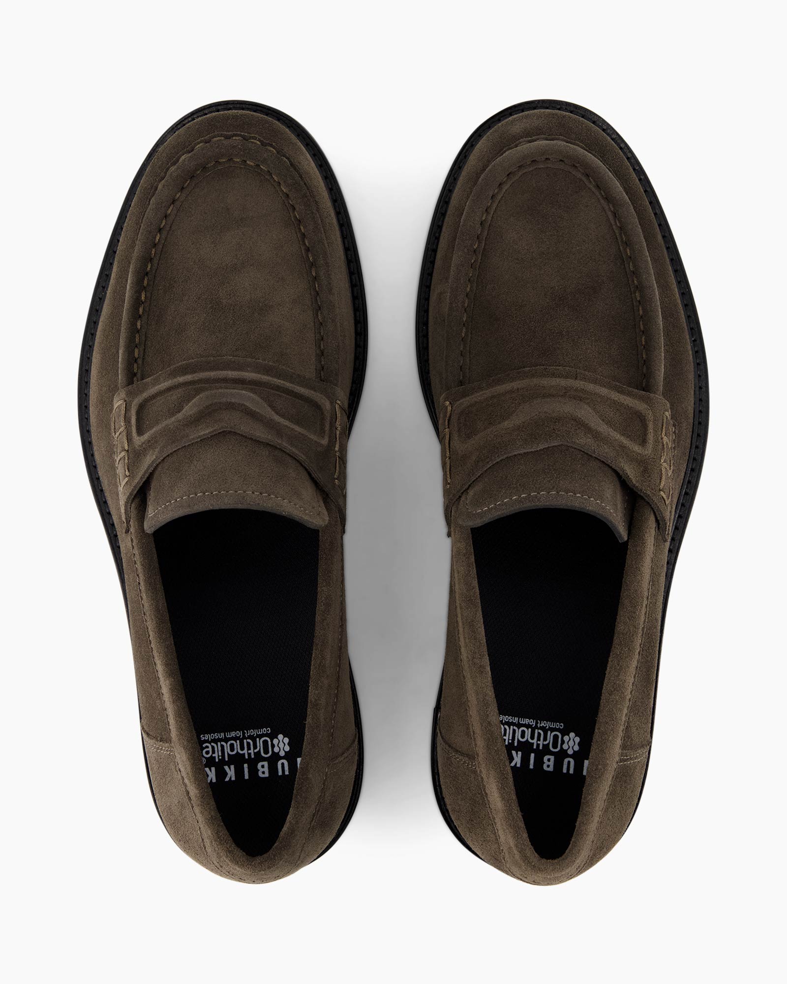 loafer, moccasin, brown, suede, slip-on