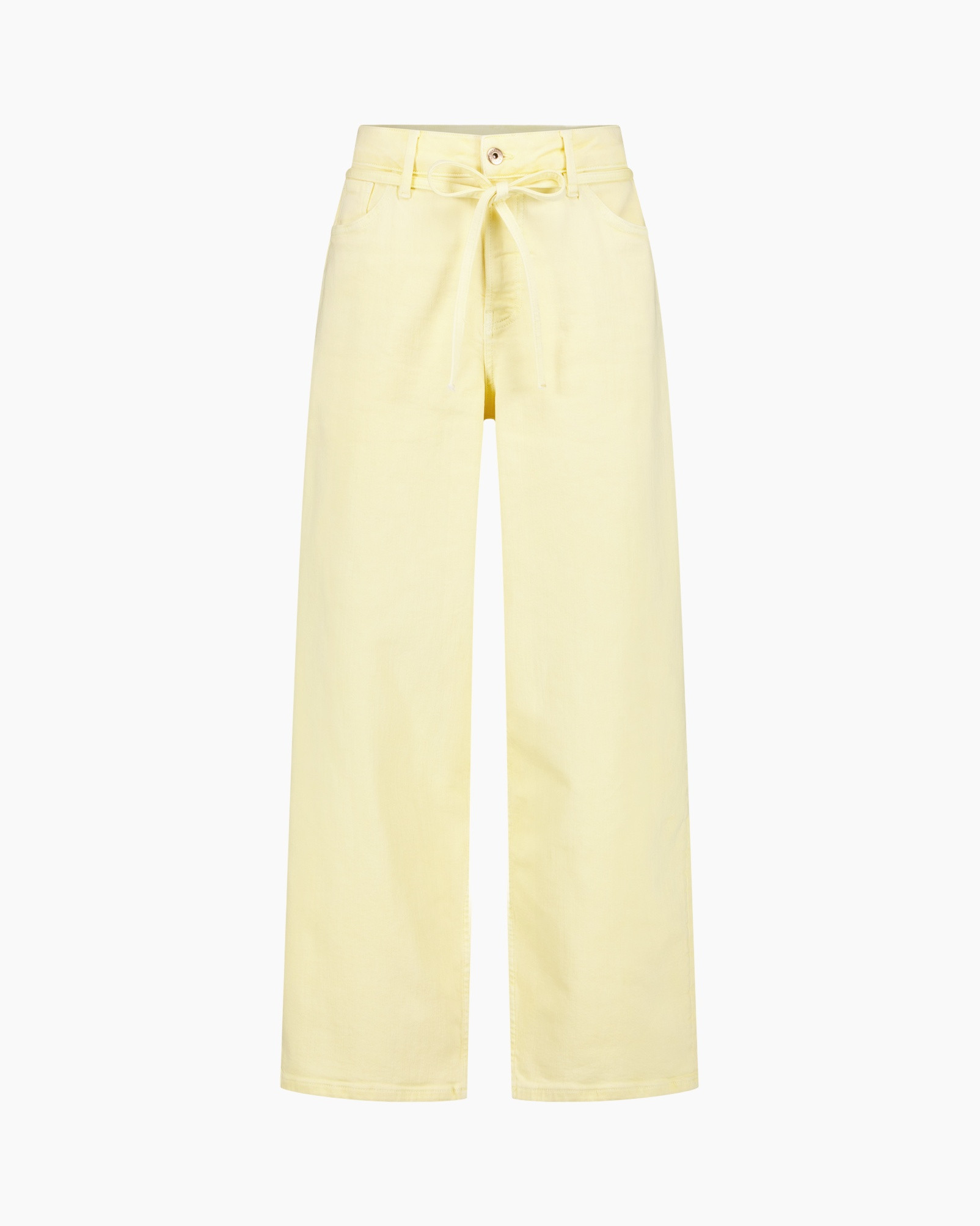 pants, trousers, yellow, drawstring, wide-leg