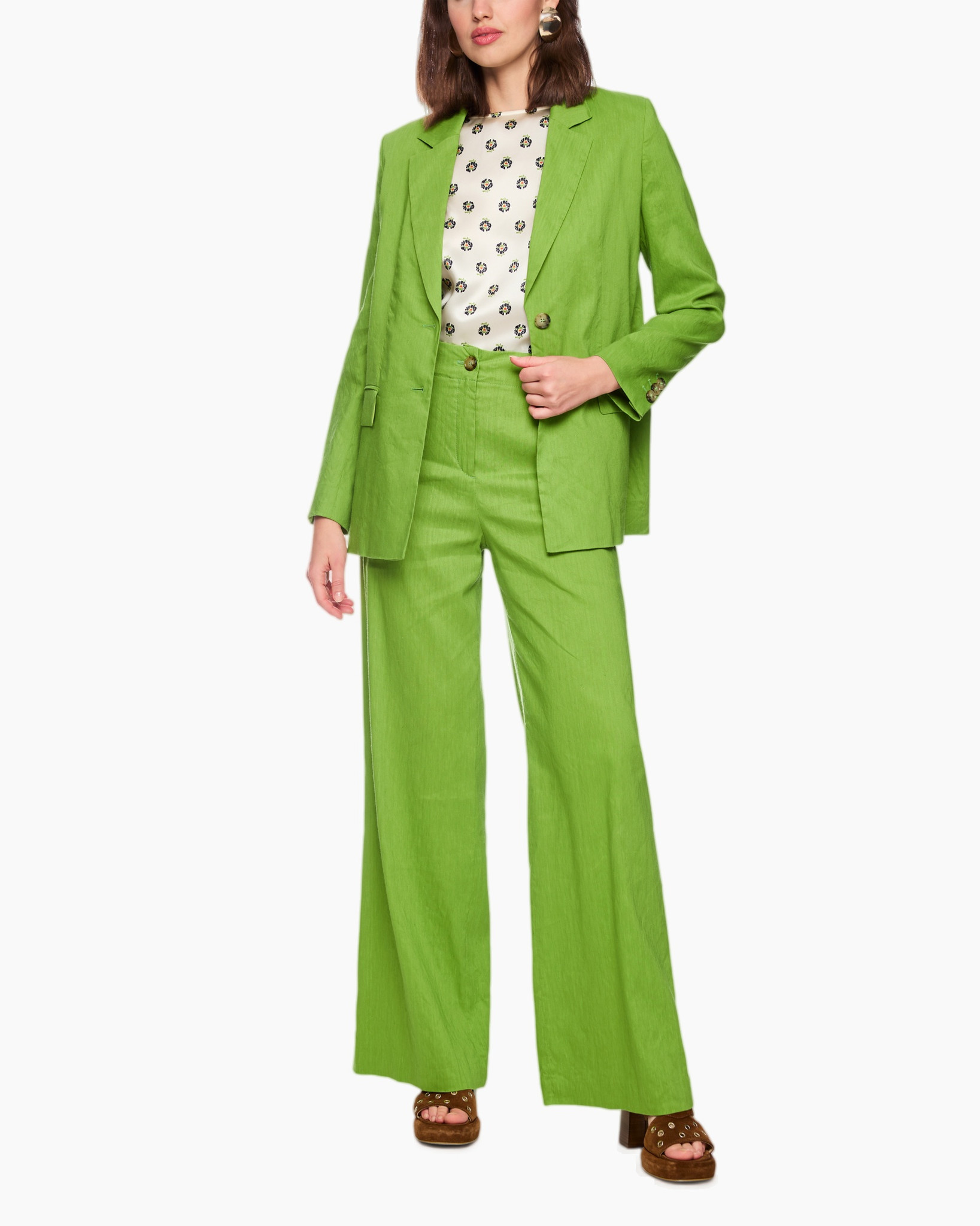 blazer, pants, green, suit, set