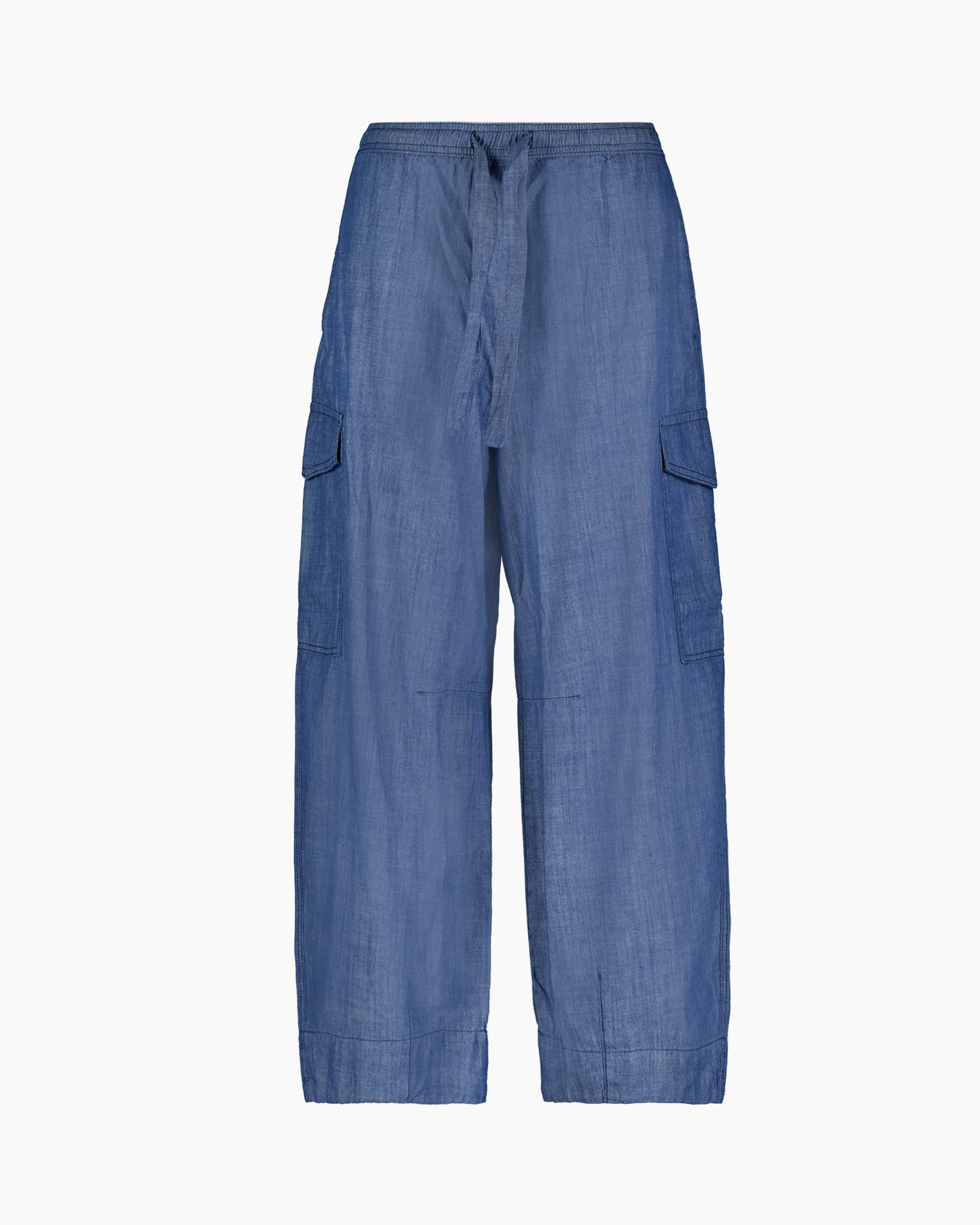 pants, cargo pants, blue, drawstring, loose fit