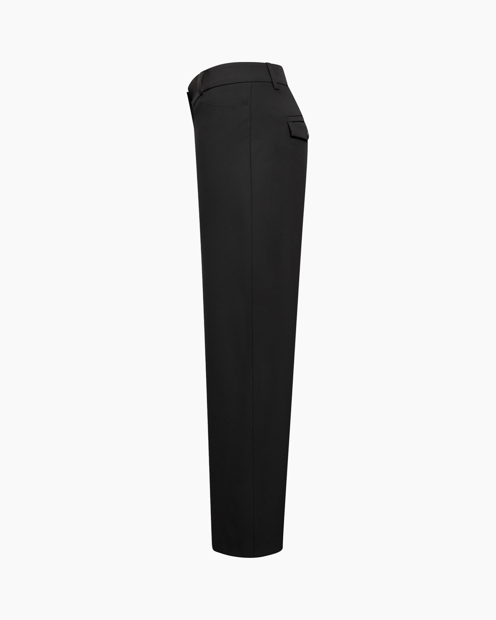 pants, trousers, black, slim, flat-front