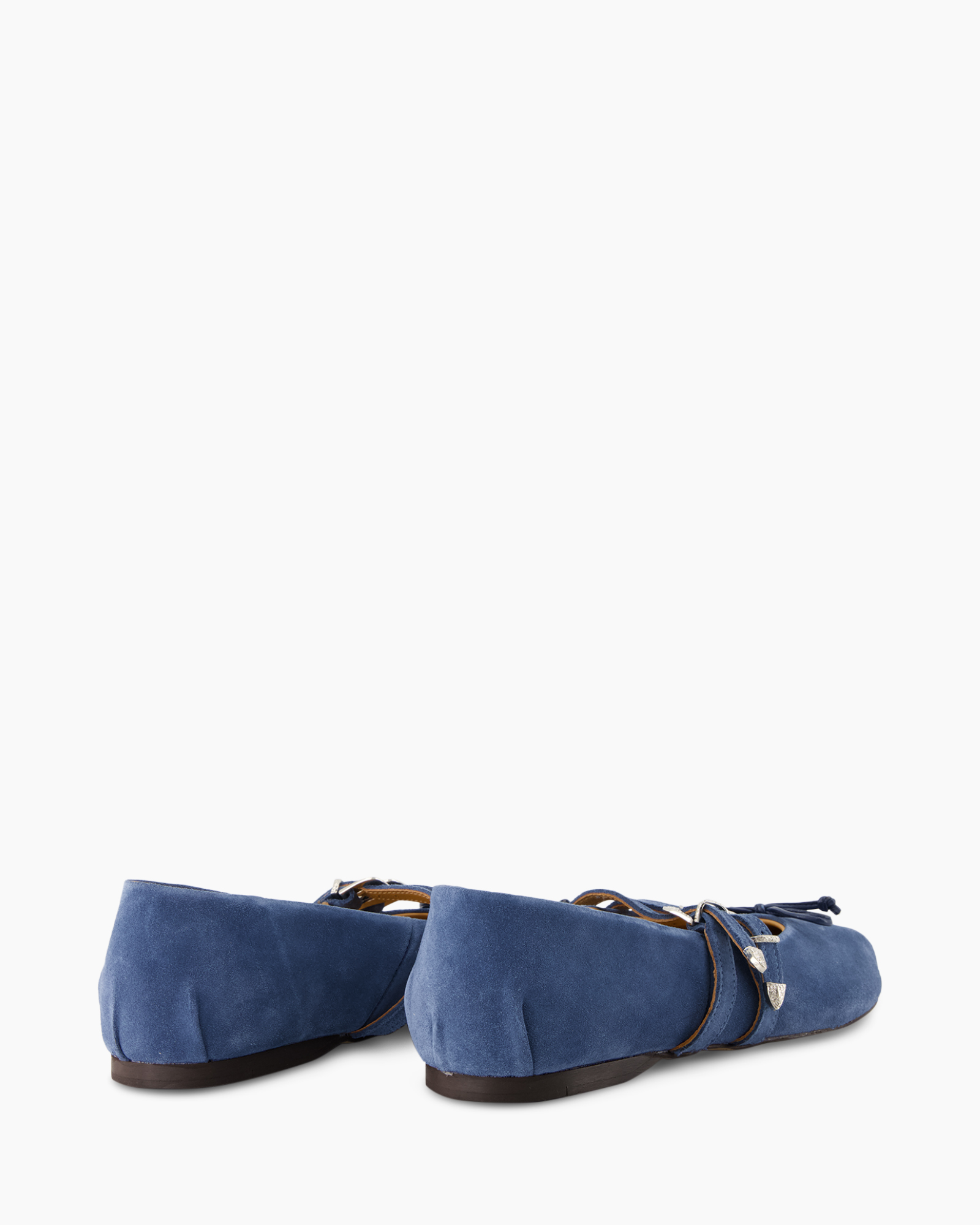 loafers, blue, suede, slip-on, tie accents