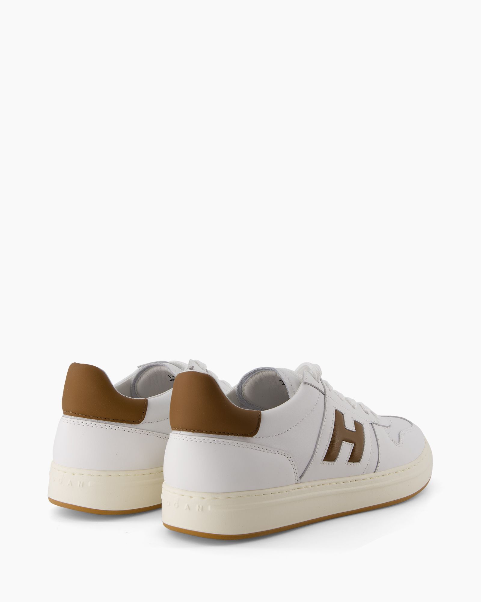 sneakers, white, casual, brown heel, low-cut