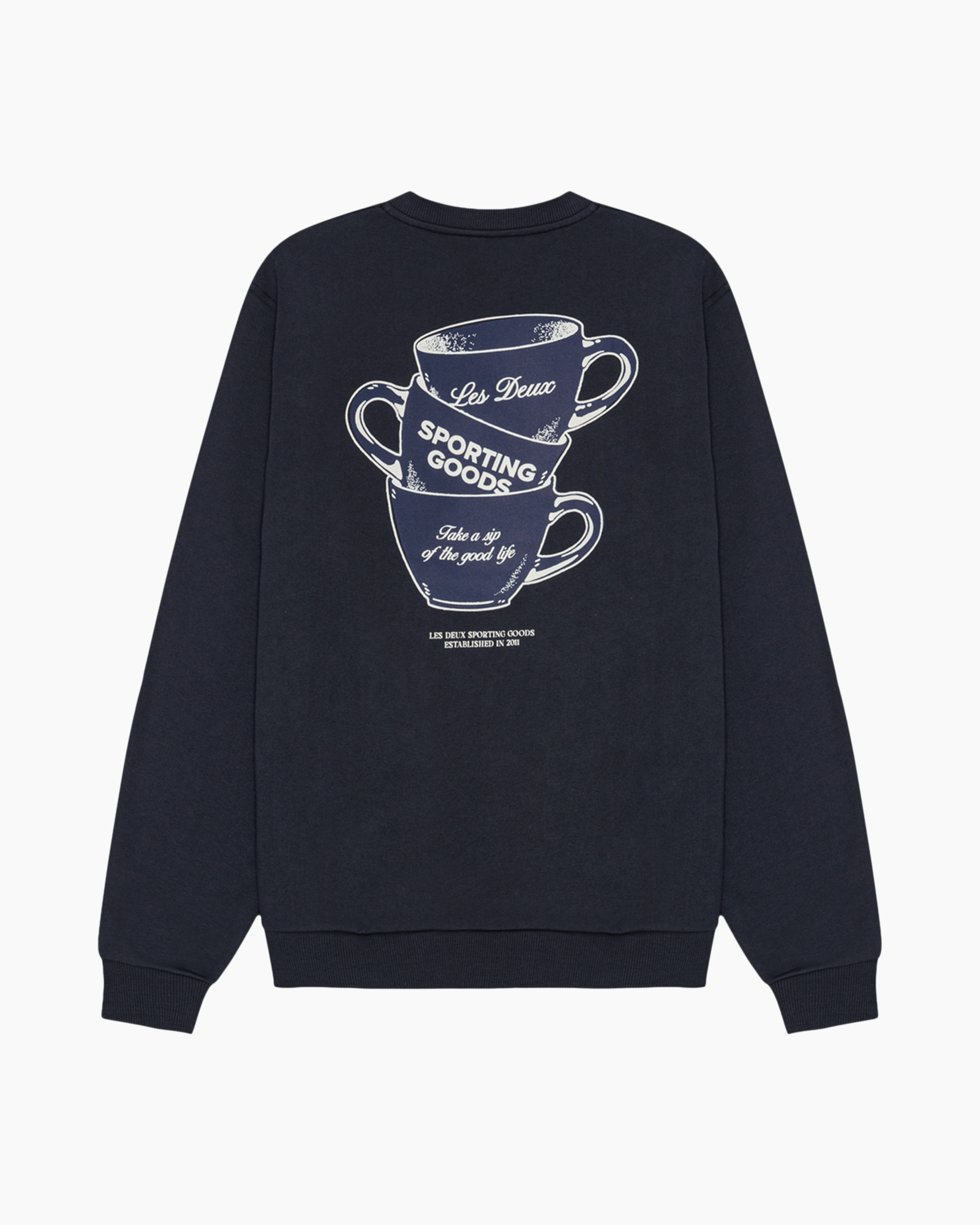 sweatshirt, navy, crewneck, long-sleeve, logo-contrast